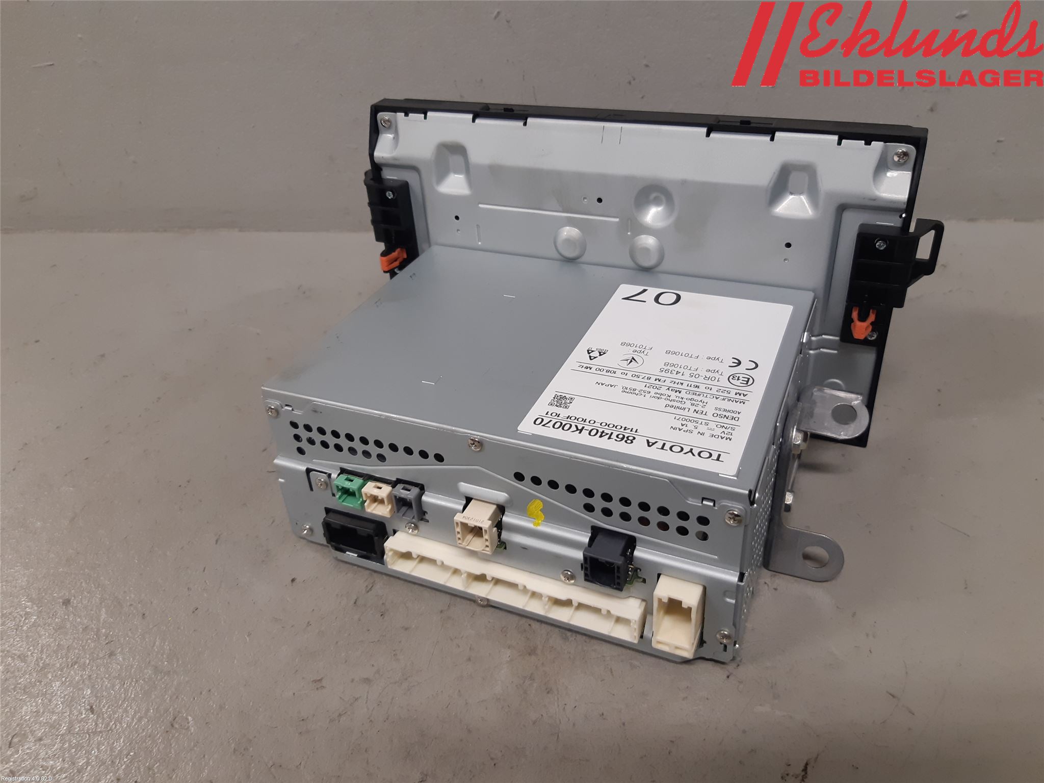 Toyota YARIS XP21 20- Cd Radio - Multimediapanel