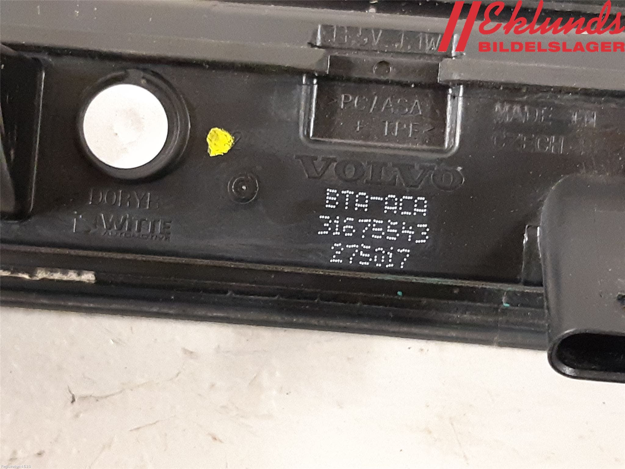 Volvo XC90/RECHARGE 16- Bakluckehandtag