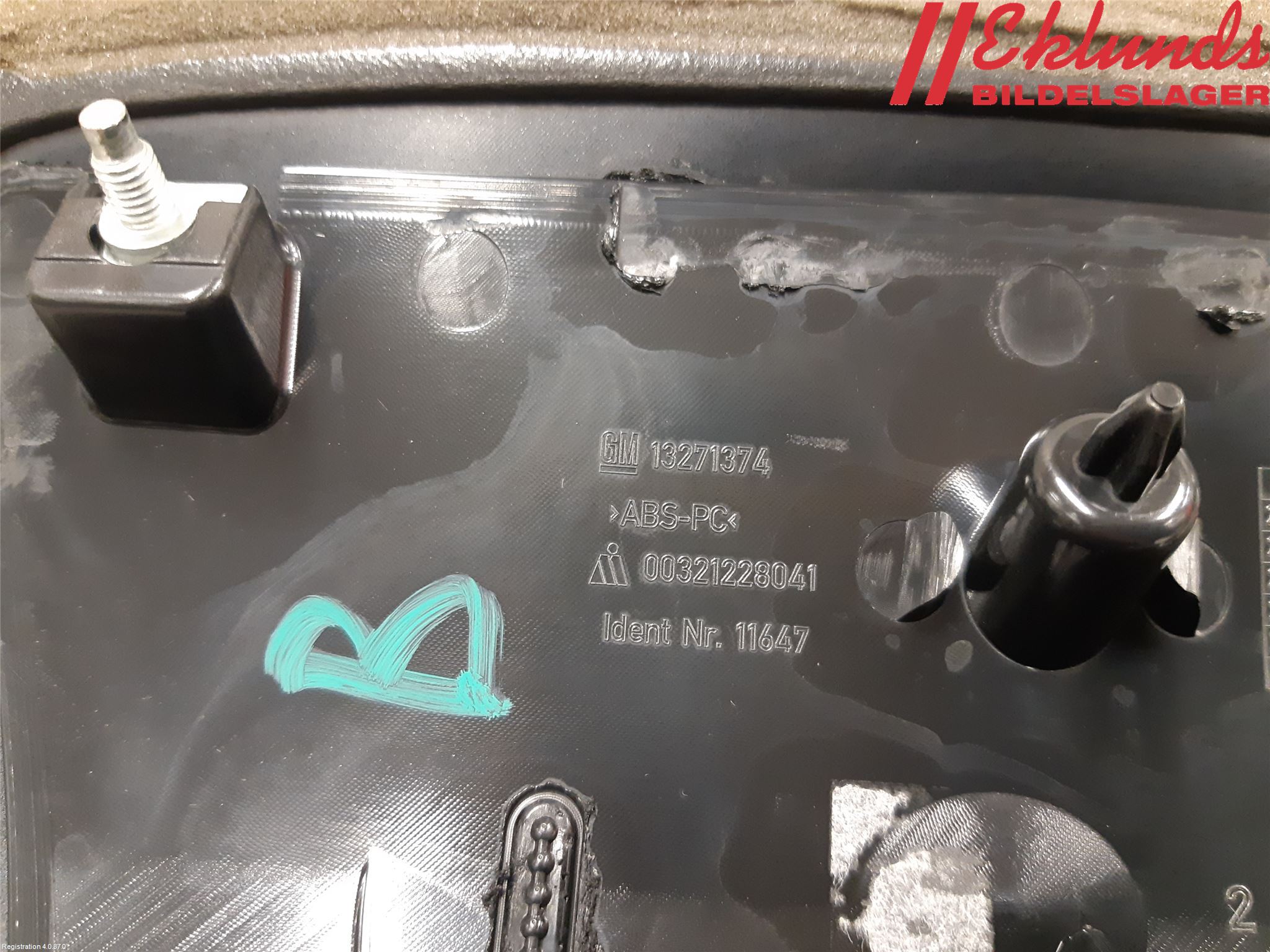 Opel ASTRA J 10-15 Bakluckehandtag