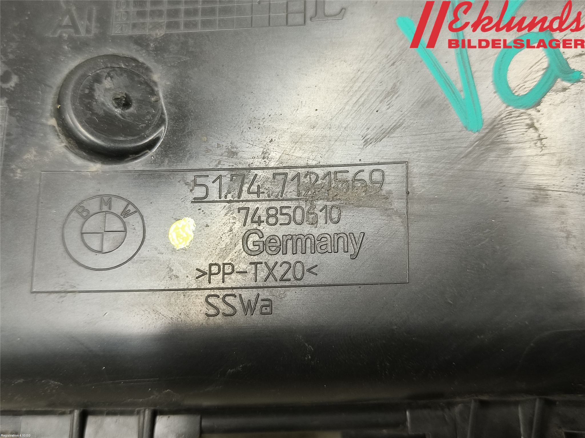 BMW 3 E90/91 SED/TOU 05-12 Deflektor Plåt-Plast Kylning