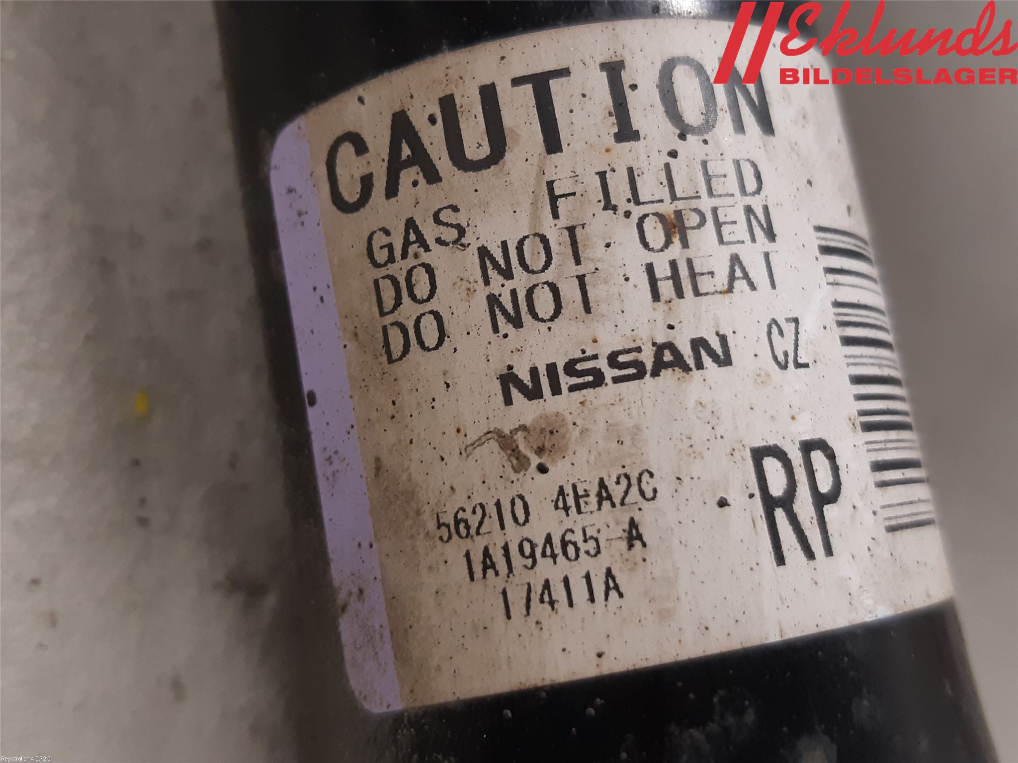 Nissan QASHQAI 14-17 Stötdämpare Bak