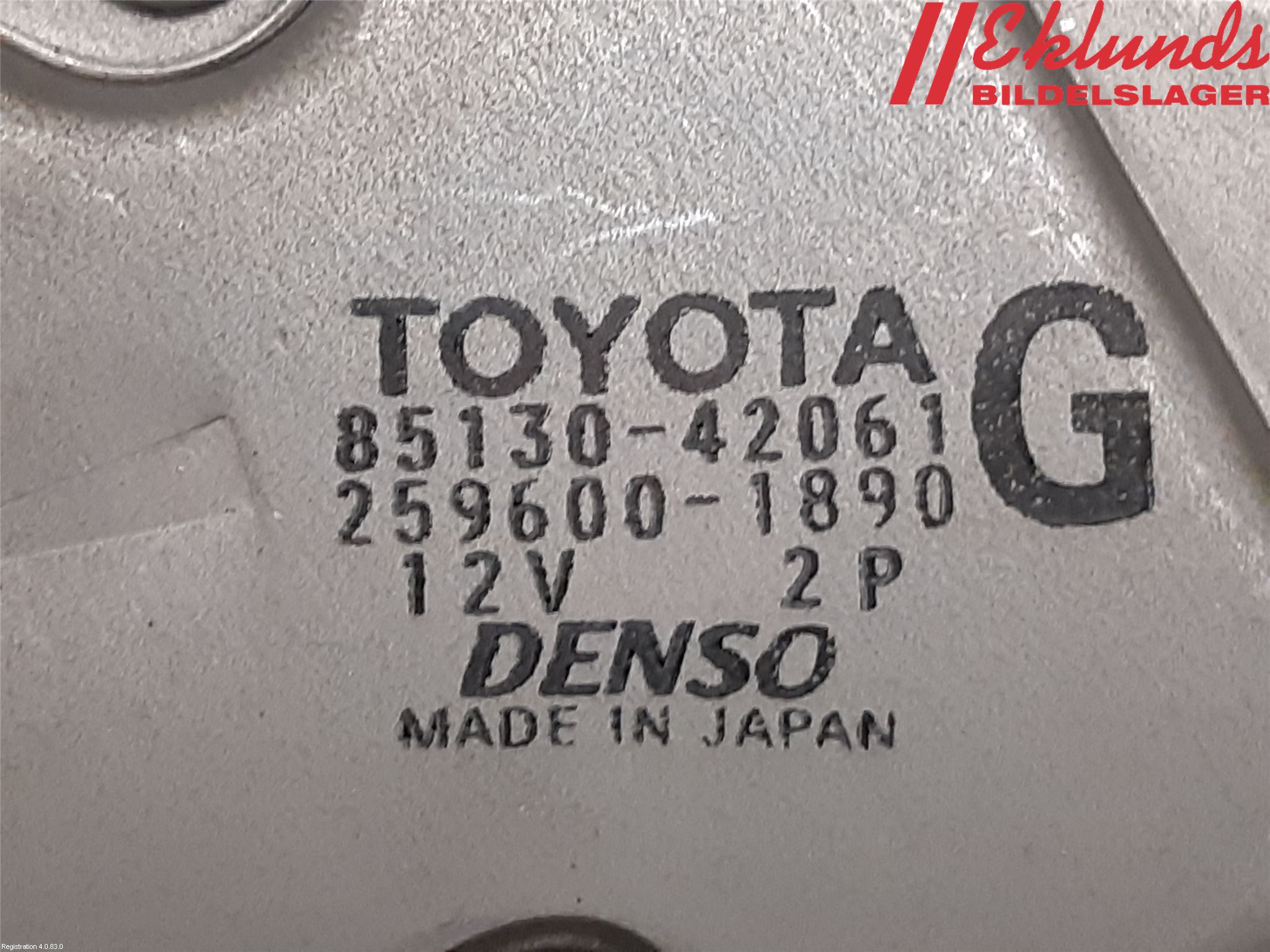 Toyota RAV 4 06-12 Torkarmotor Baklucka