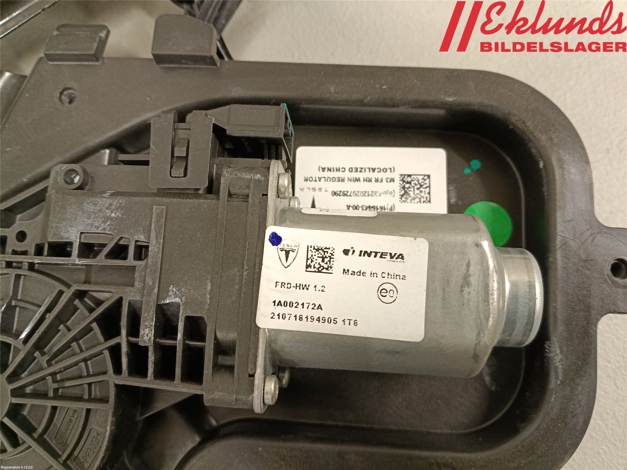 Tesla MODEL 3 17- Fönsterhiss El Kompl