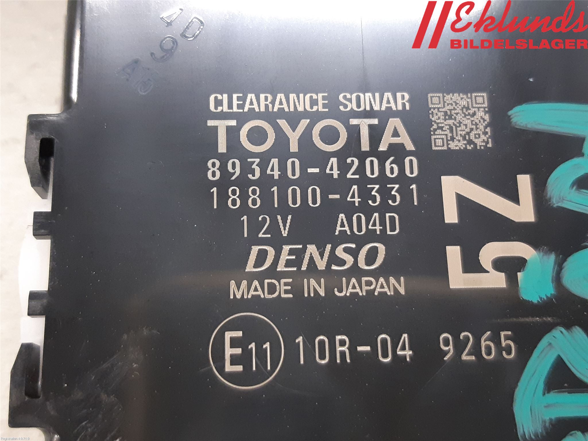 Toyota RAV4 19- Styrenhet Parkeringshjälp