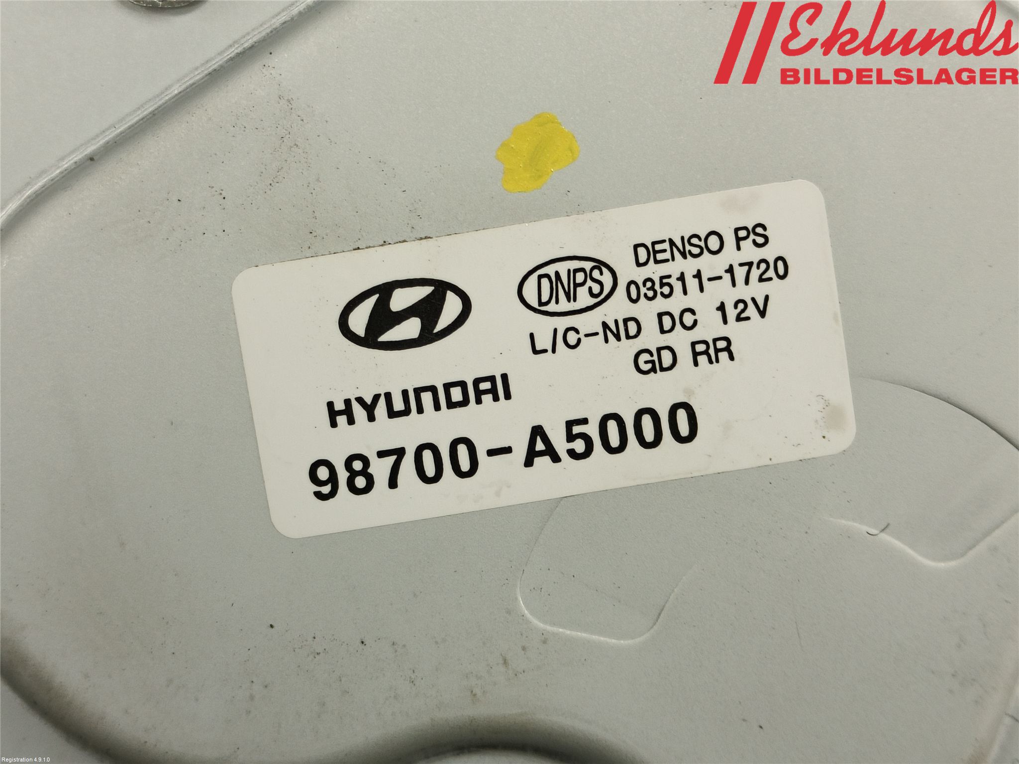 Hyundai i30 GD 13-17 Torkarmotor Baklucka