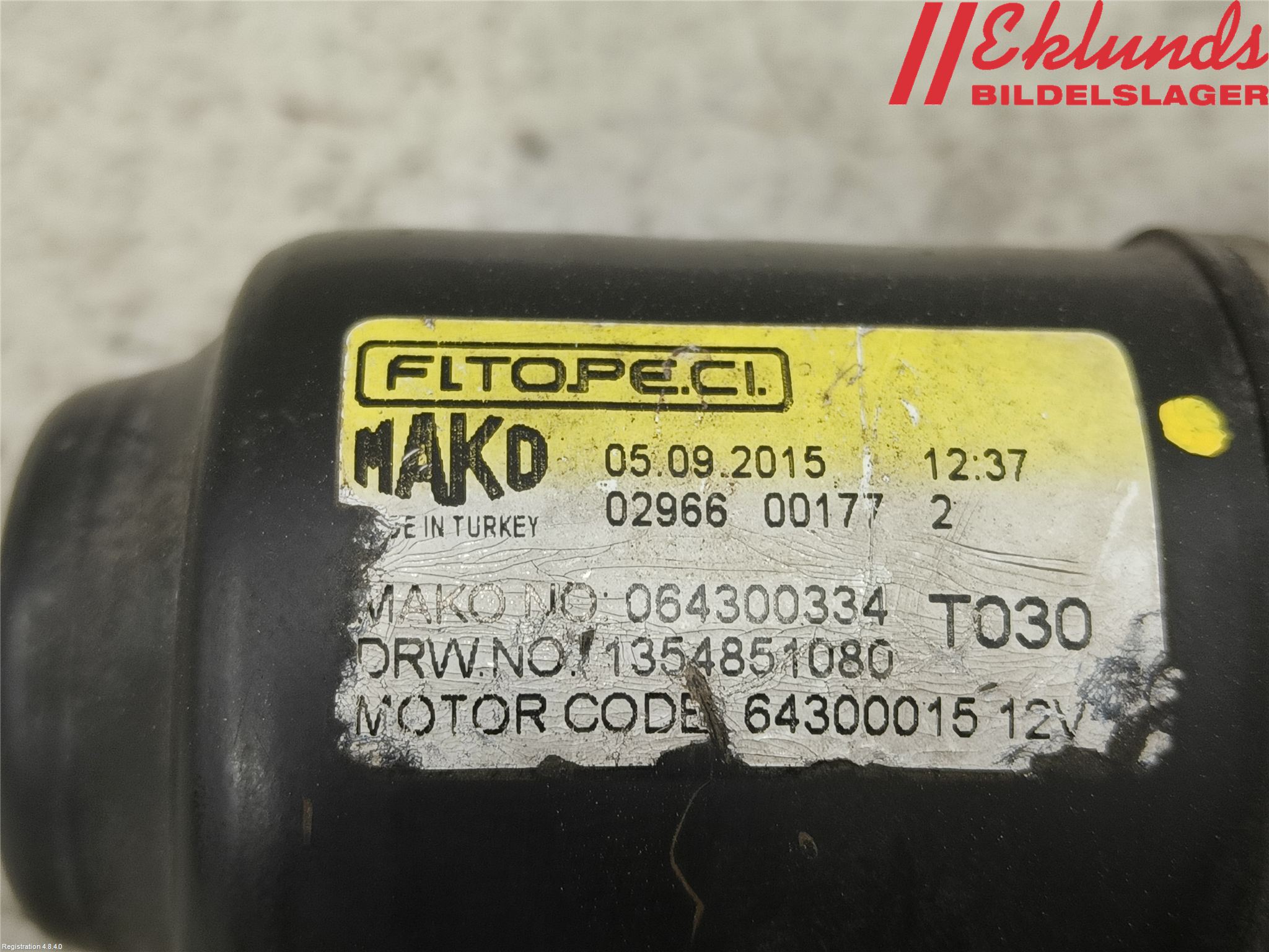 Citroen NEMO Torkarmotor Vindruta