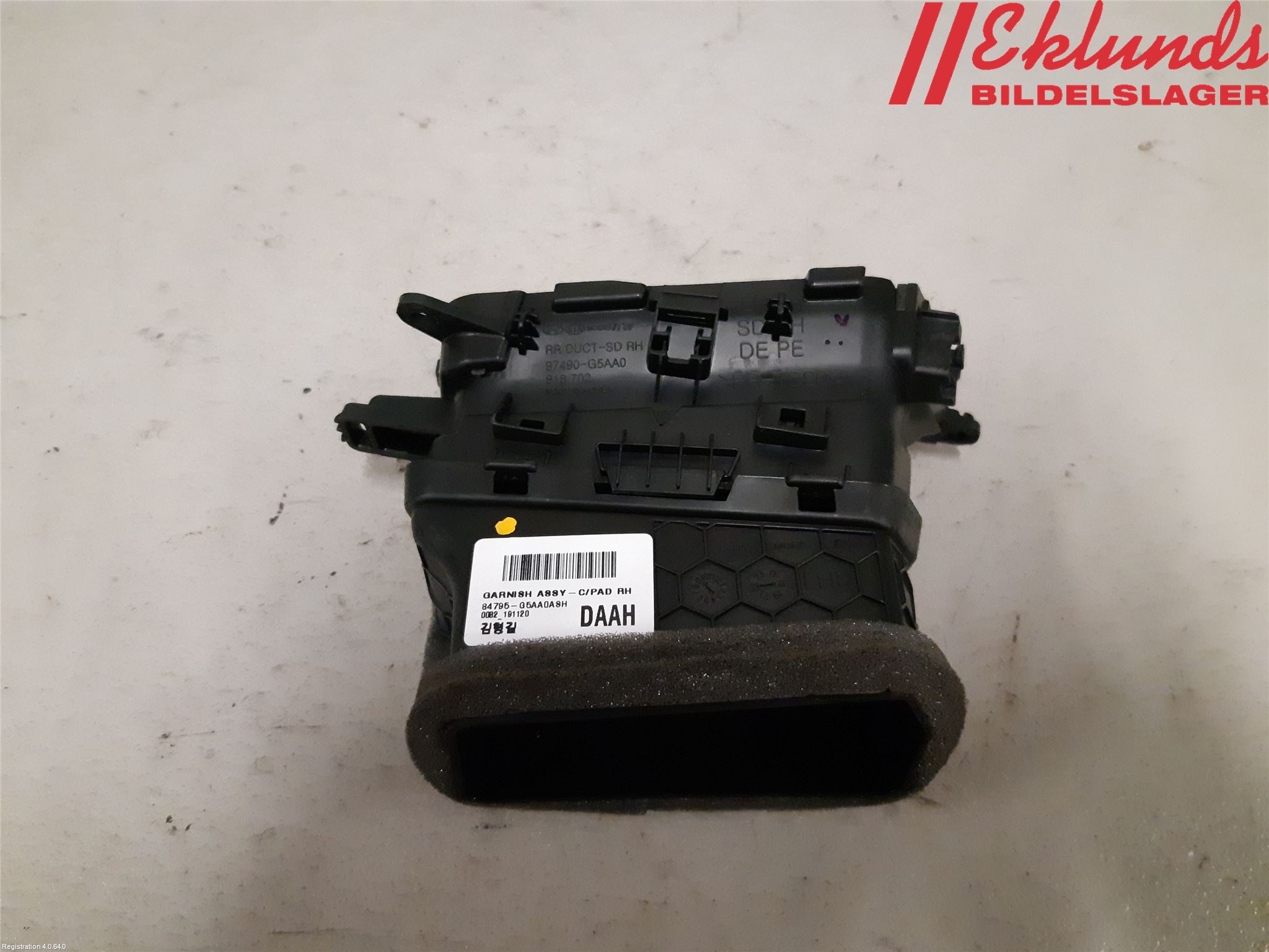 Kia NIRO (DE) 17-22 Defrosterkanal-Munstycke