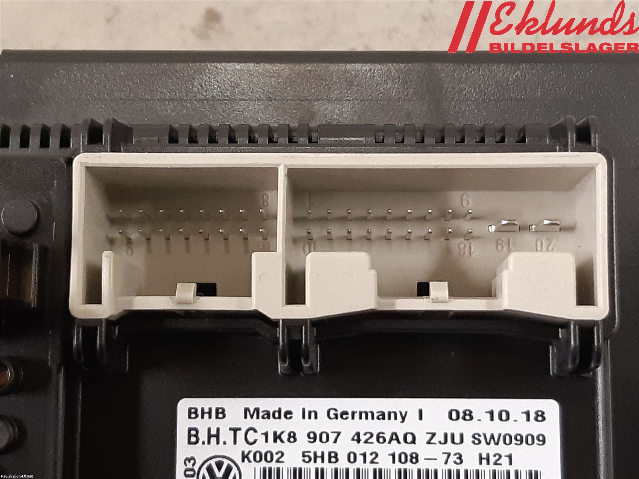 Volkswagen VW CADDY 16-20 Ac Styrenhet Ac Manöveren