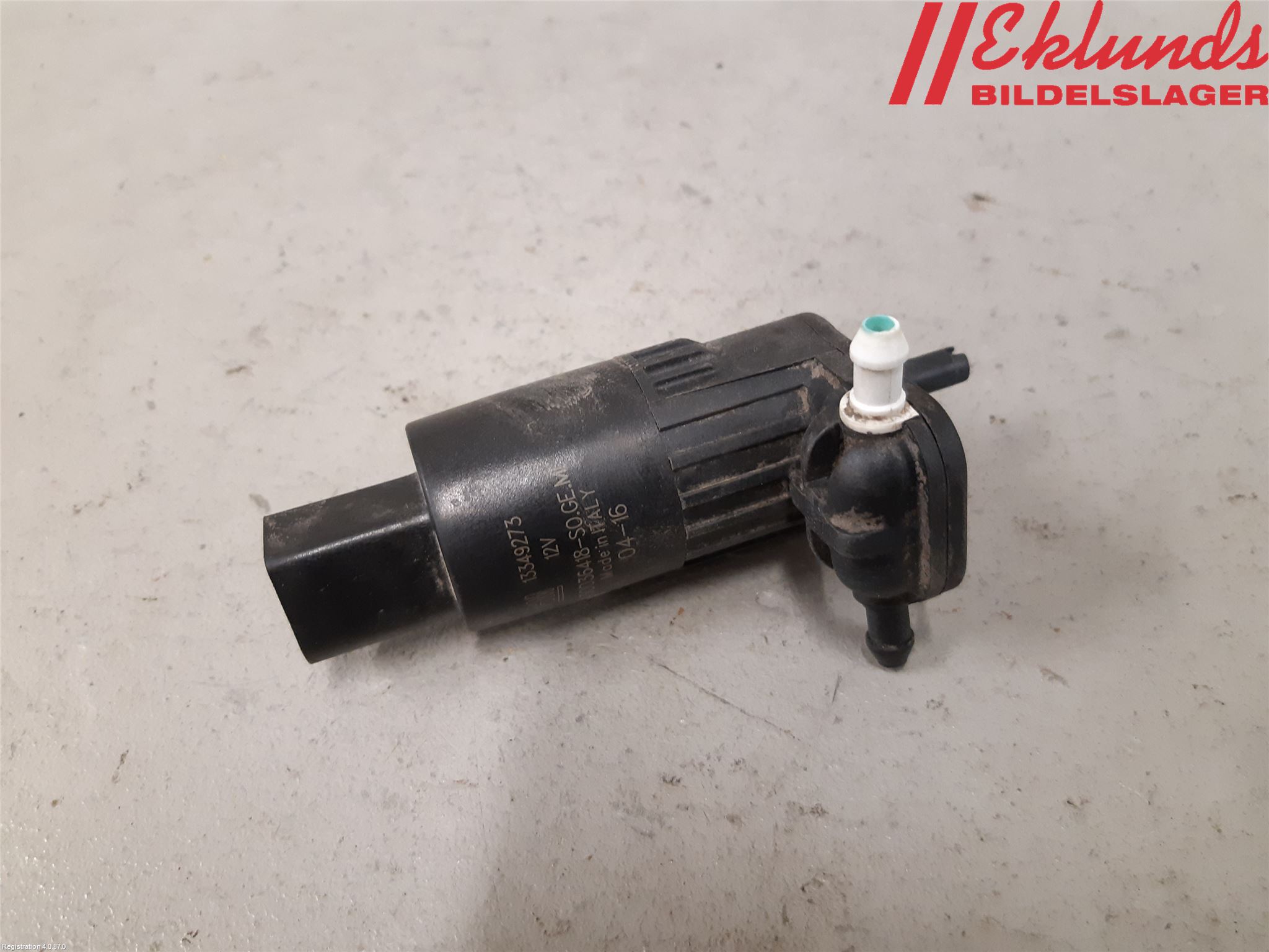 Opel ASTRA K 16-22 Spolarpump Vindruta