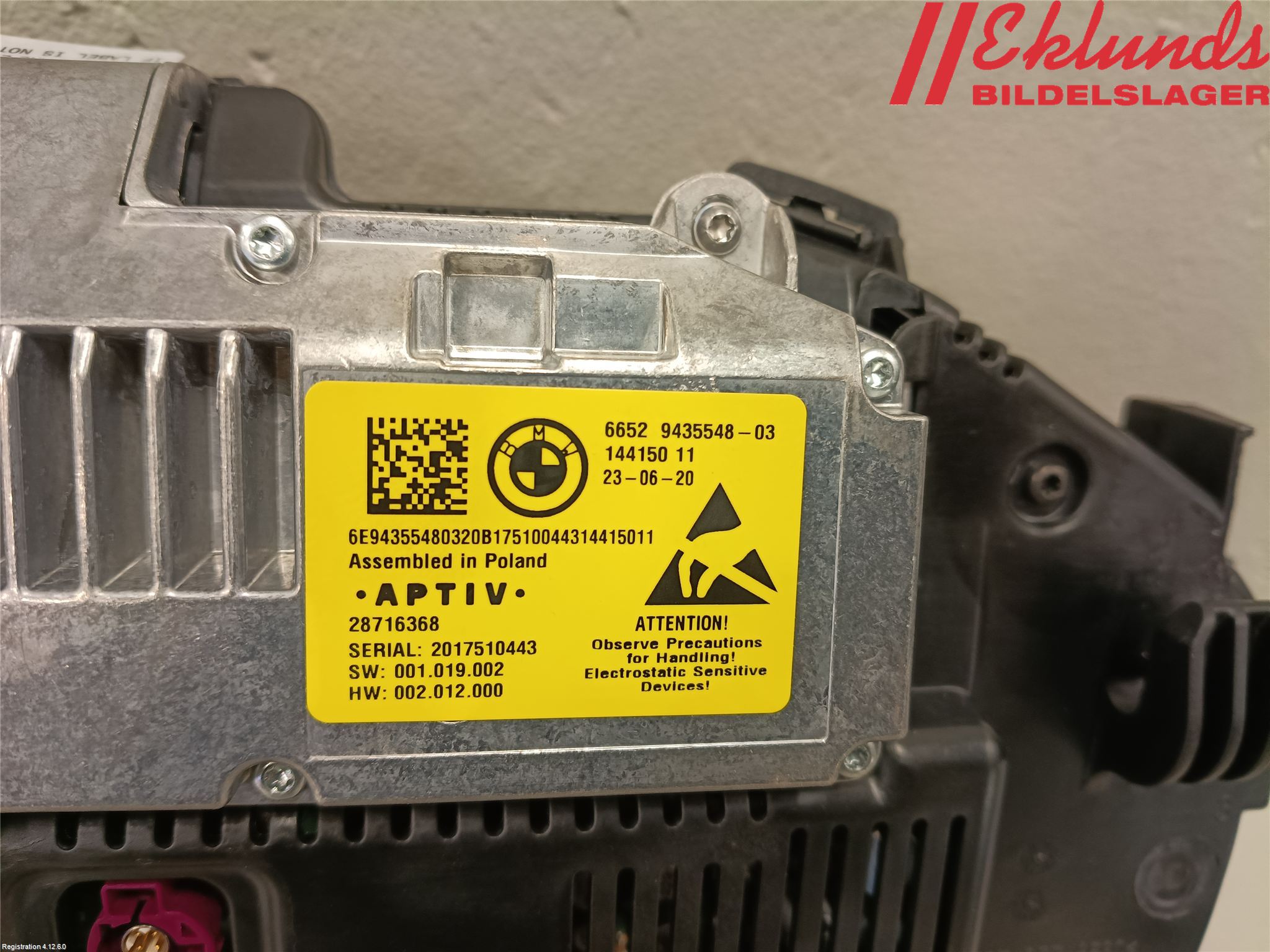 BMW 3 G20/G21/G80/G81 19- Instrument Komb