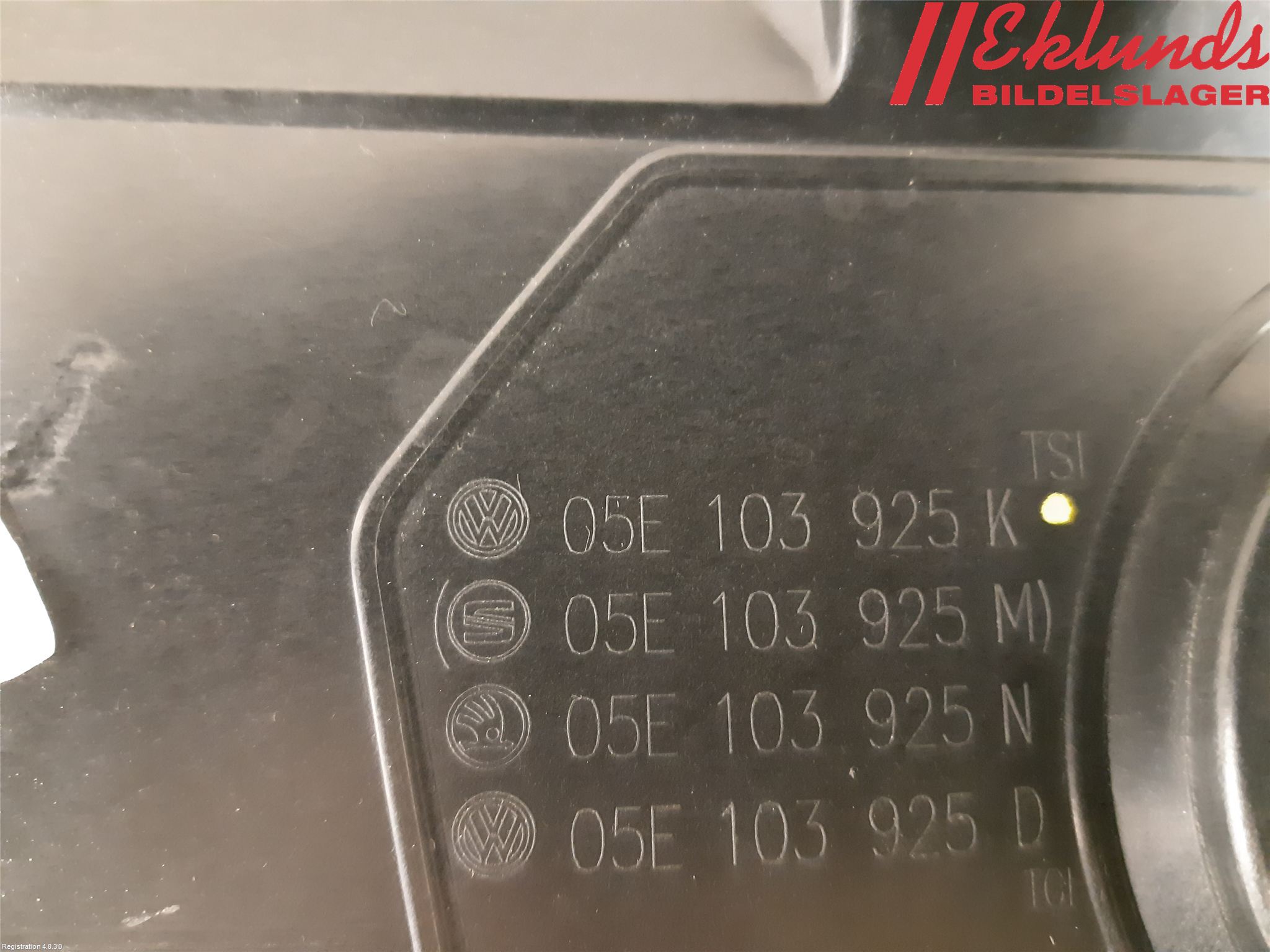 Volkswagen VW GOLF / E-GOLF VII 13-20 Motorkåpa