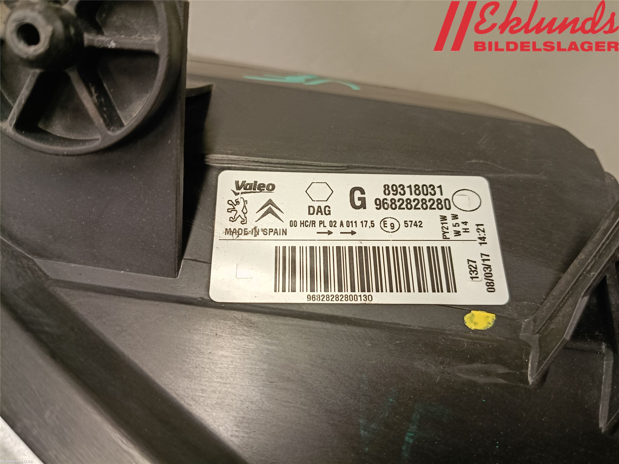 Citroen BERLINGO 08-18 Strålkastare Vänster