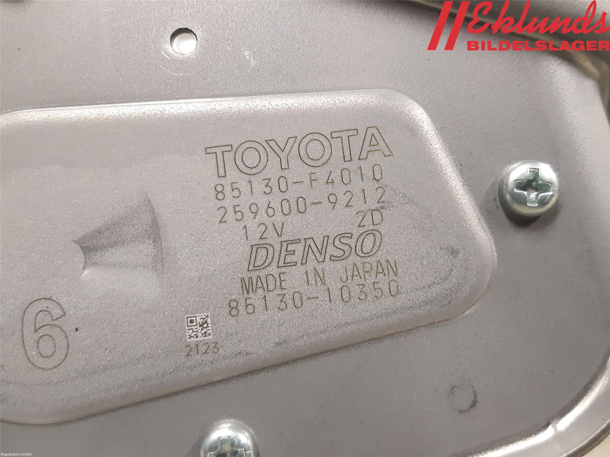 Toyota C-HR 16-23 Torkarmotor Baklucka