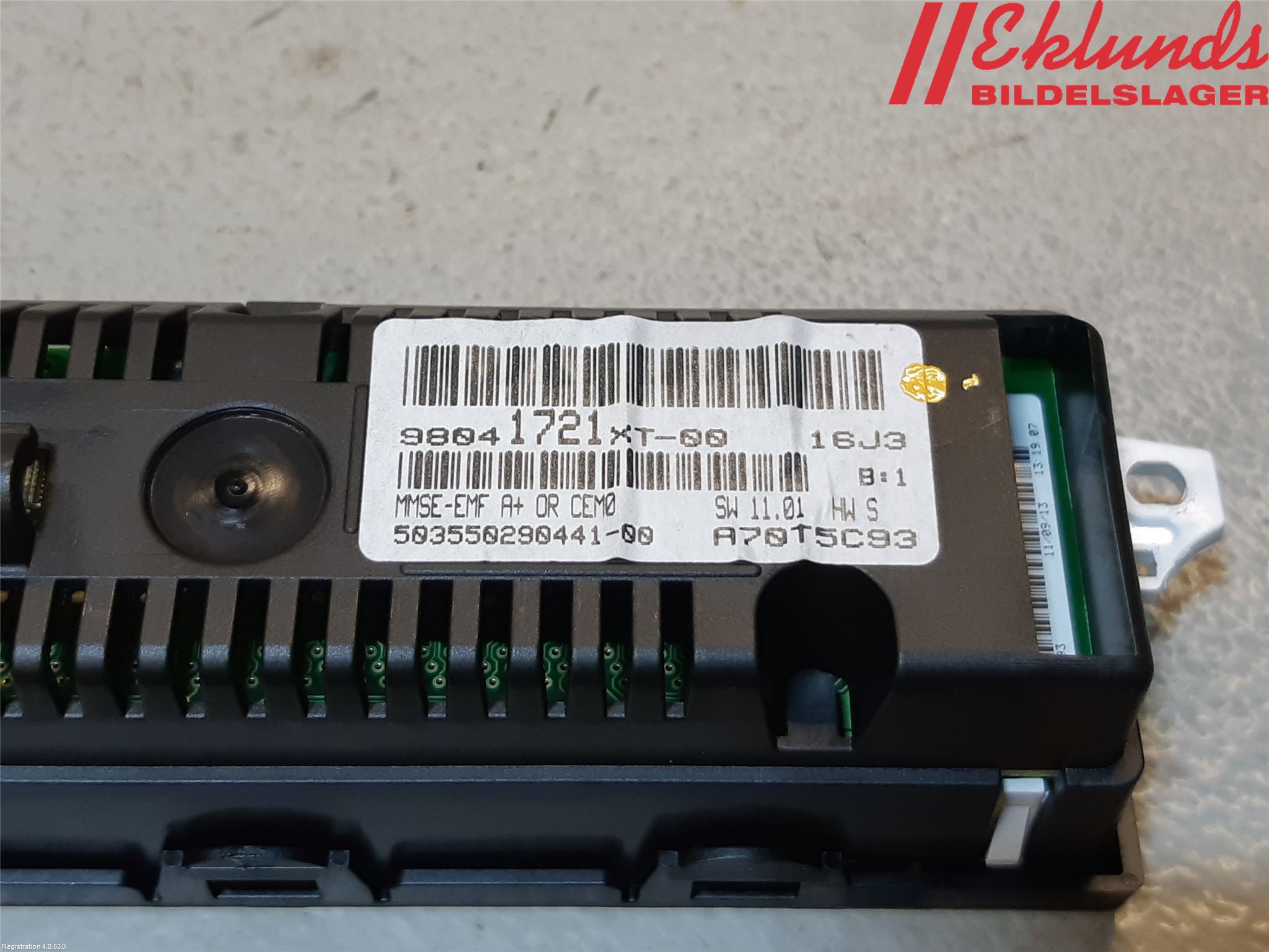 Citroen DS3 Kontrolldisplay