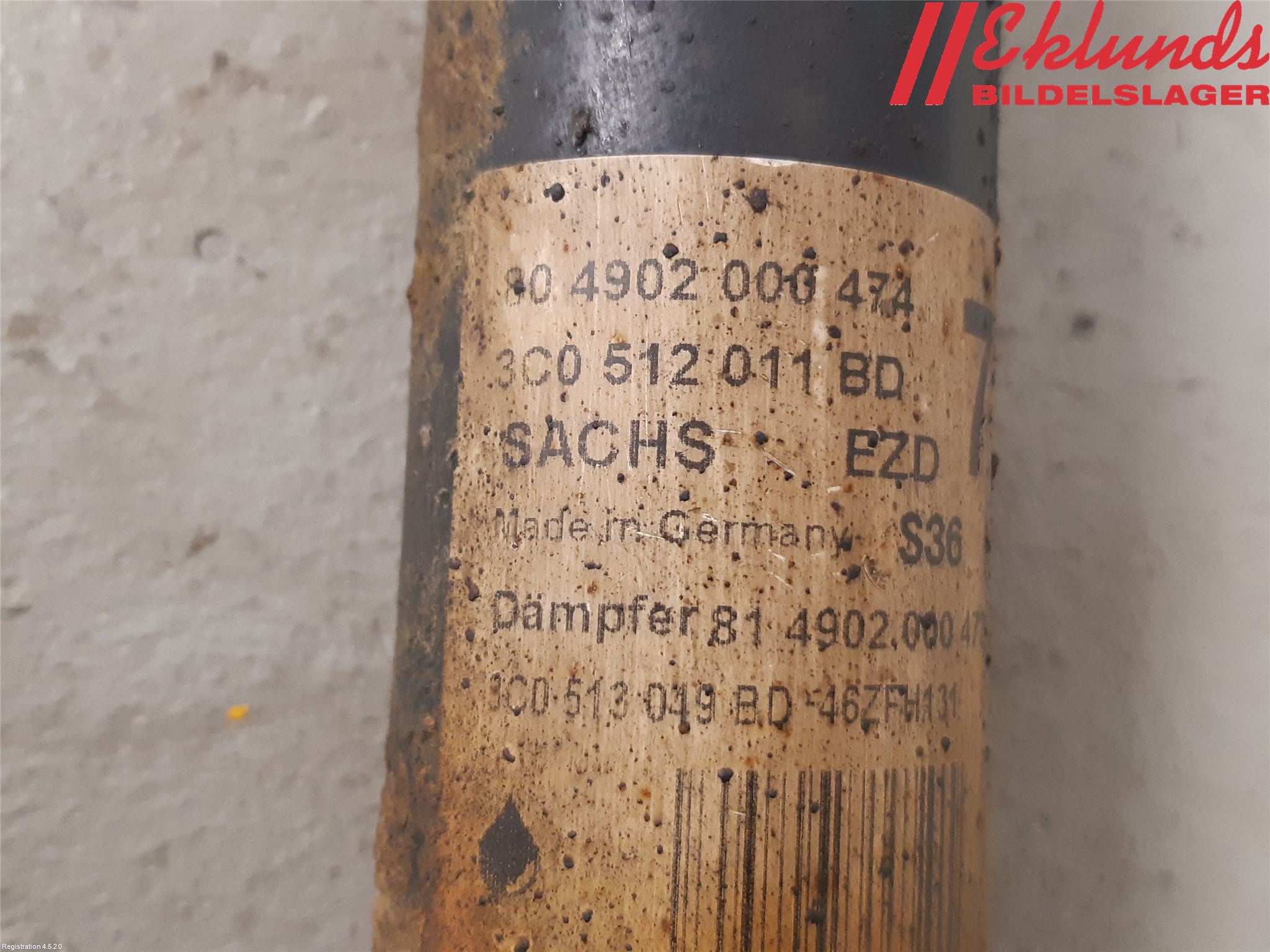 Volkswagen VW PASSAT 11-14 Stötdämpare Bak