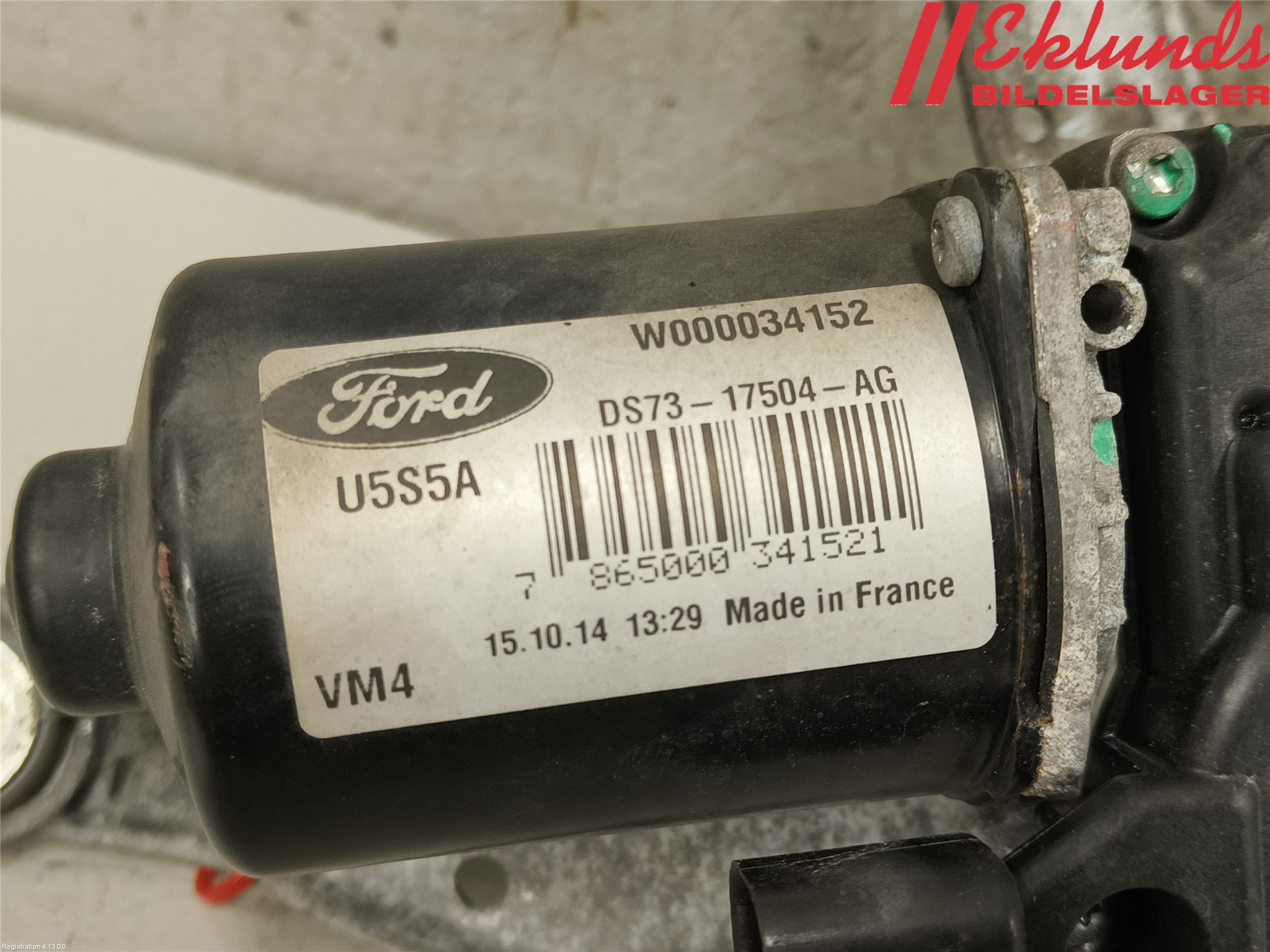 Ford MONDEO 15-22 Torkarmotor Vindruta