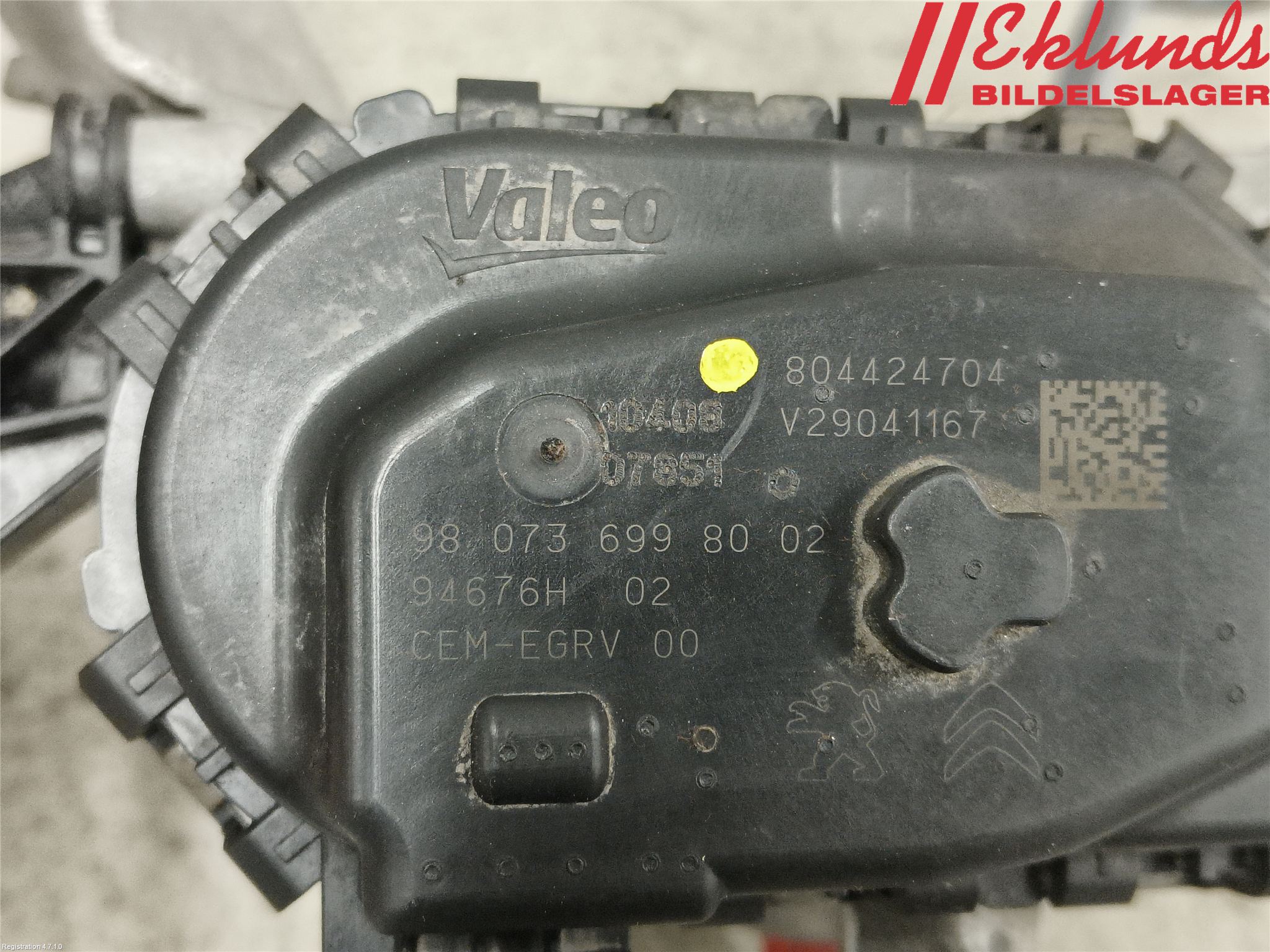 Citroen BERLINGO 08-18 Egr Ventil