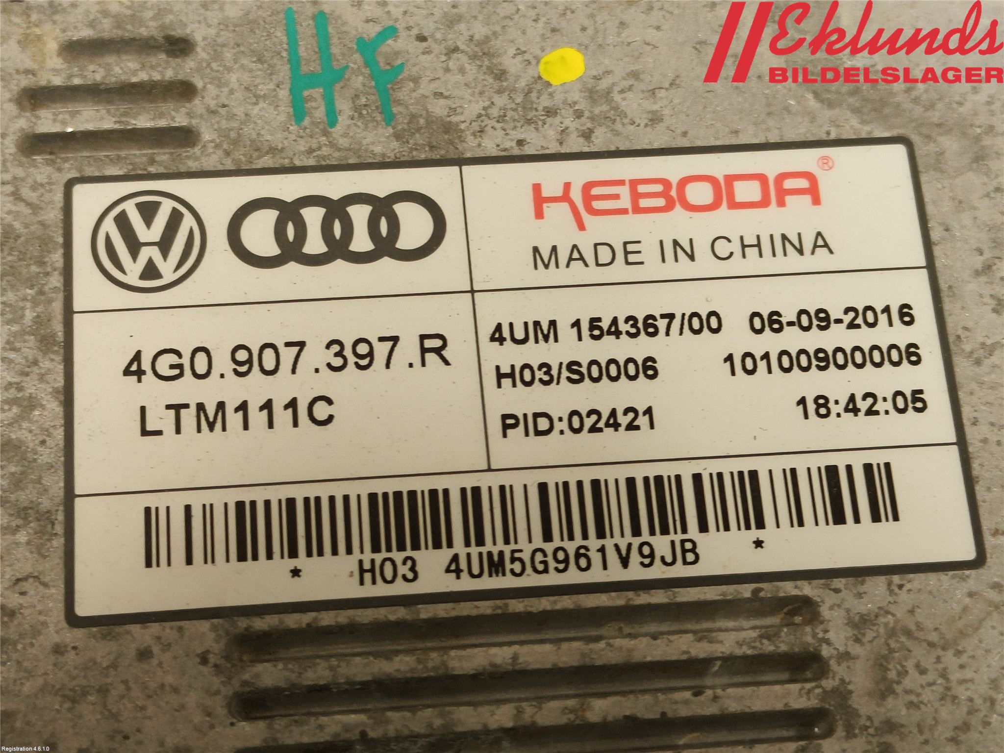 Audi A3/S3 8V 13-20 Styrenhet Strålkastare