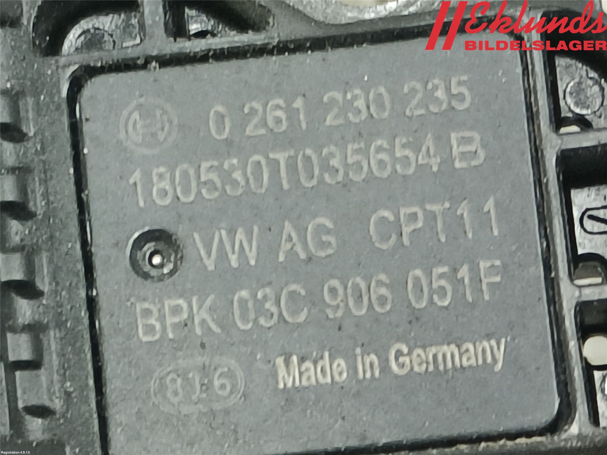 Volkswagen VW TRANSP/CARAVELLE (T6) 16-22 Givare Laddluftstryck