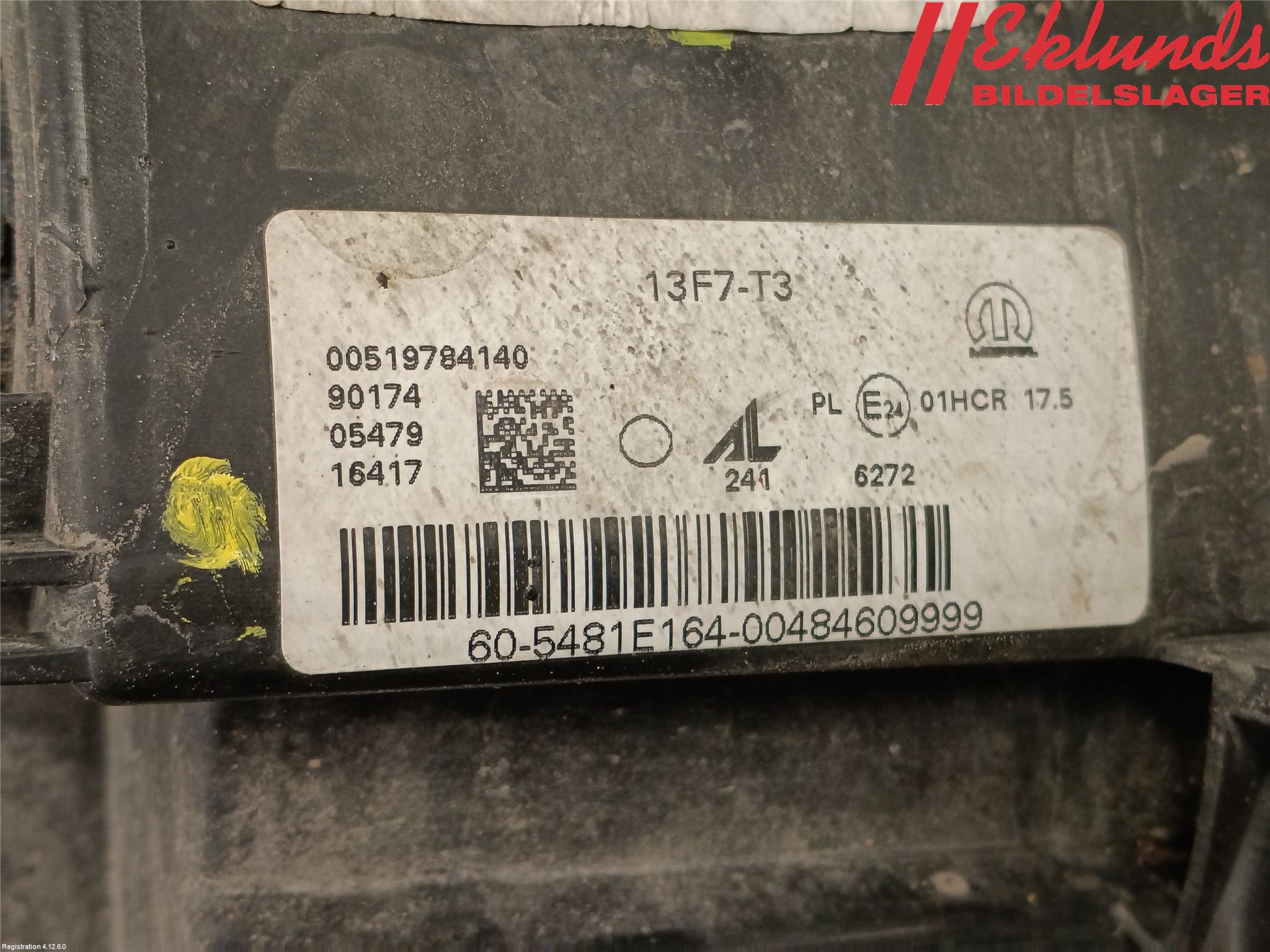 Fiat 500X 15- Strålkastare Höger