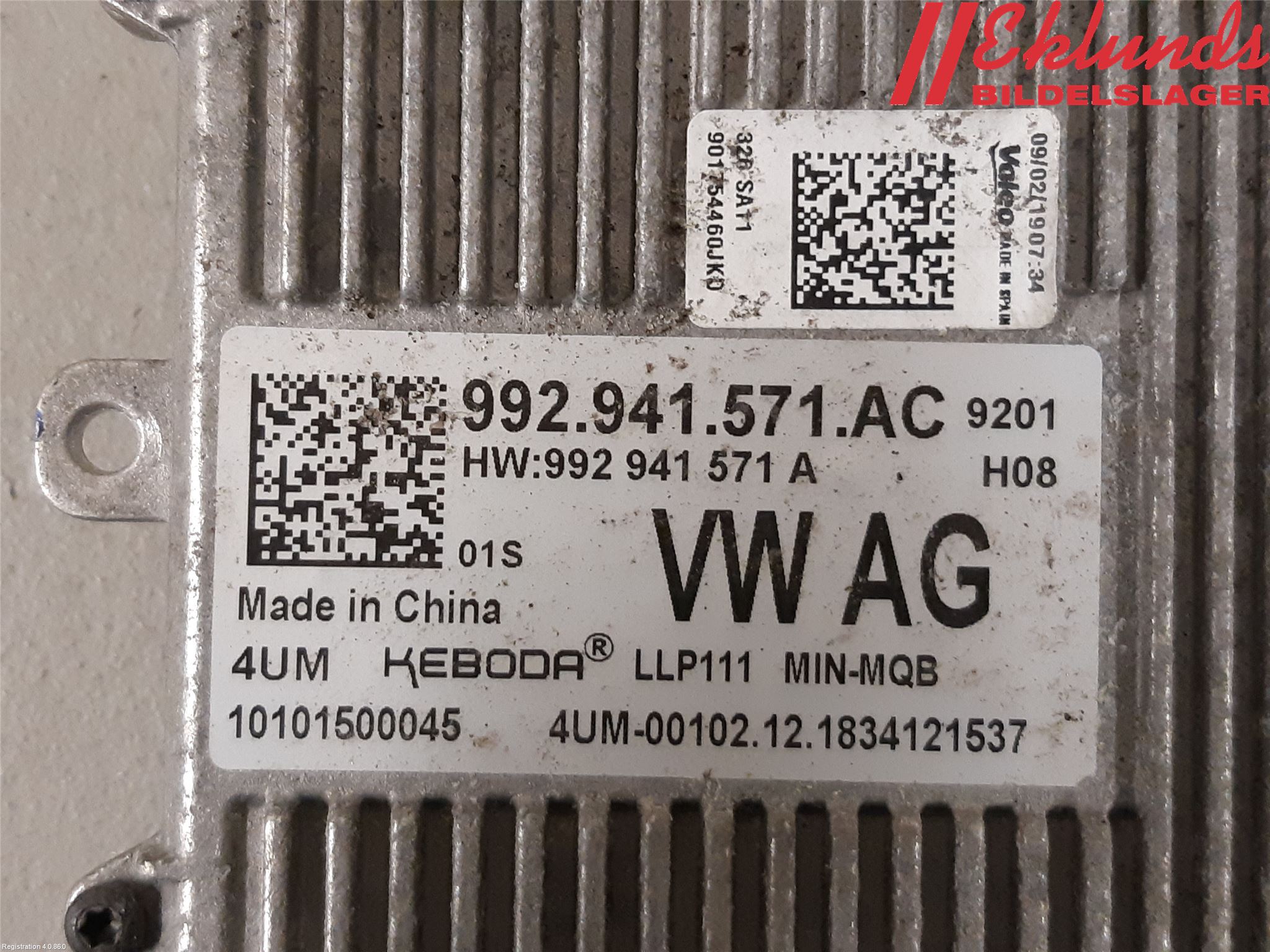 Seat TARRACO 19- Styrenhet Strålkastare