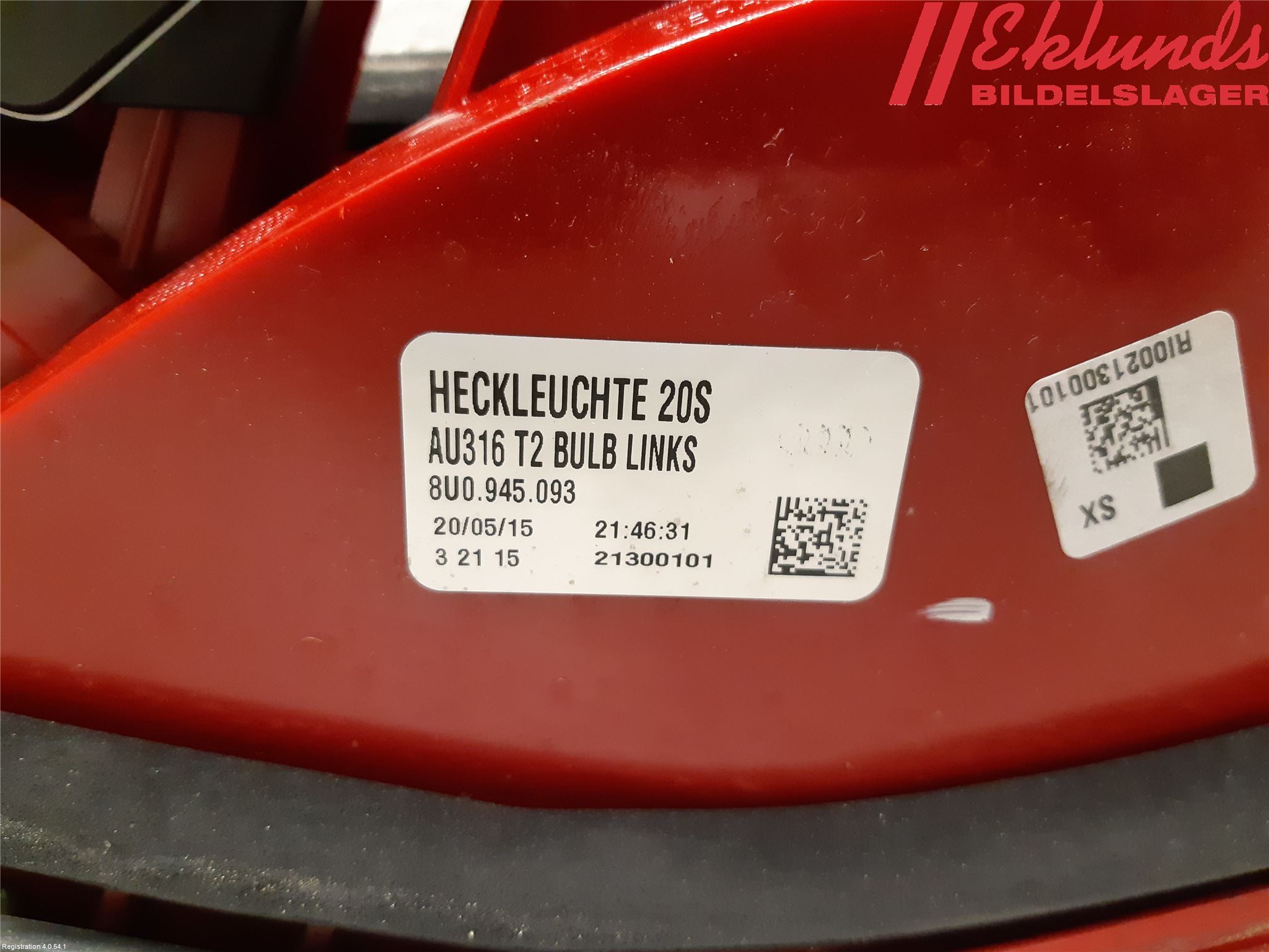 Audi Q3 8U 12-18 Bakljus Vänster