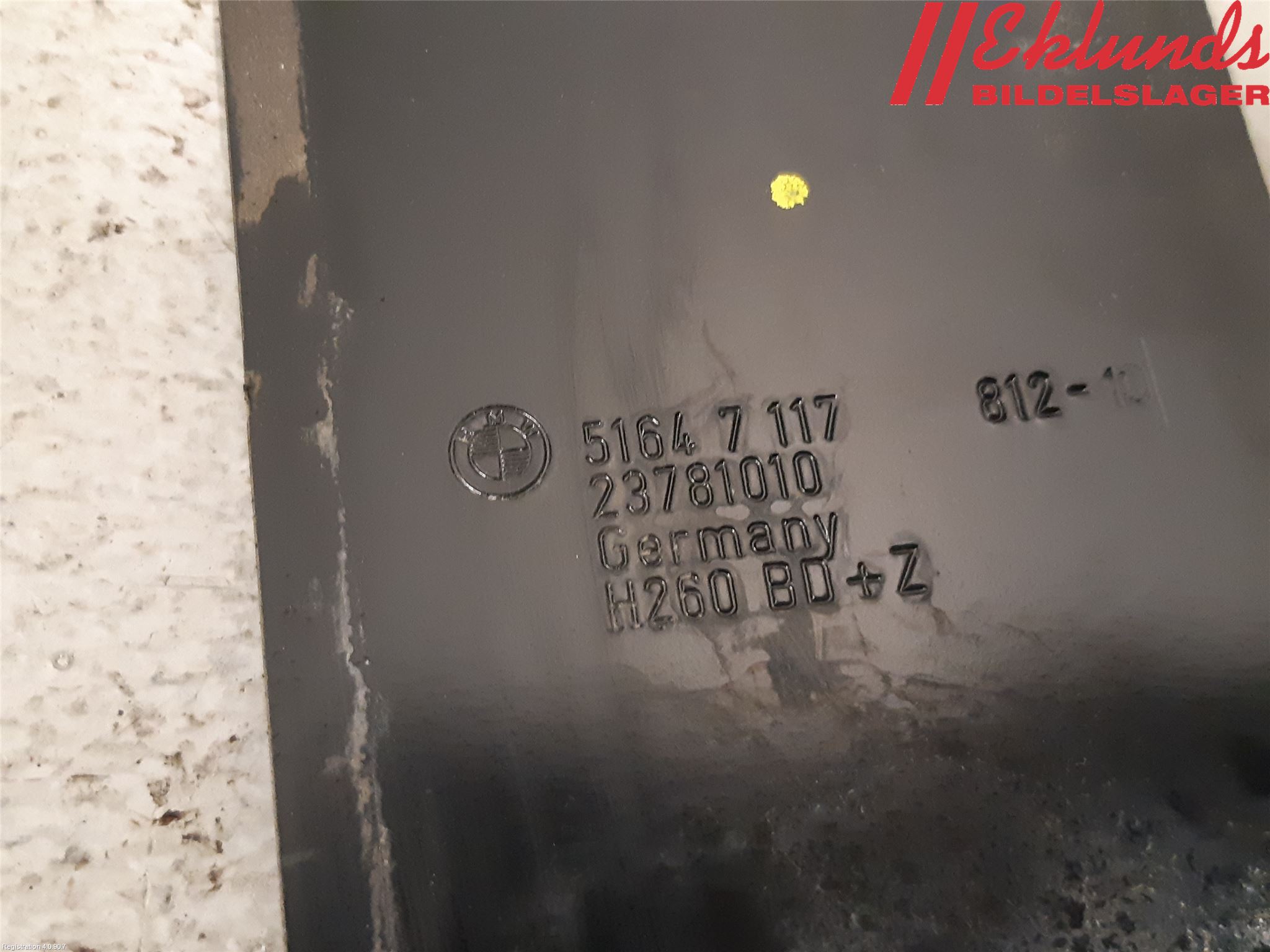 BMW 3 E90/91 SED/TOU 05-12 Kylarfäste-Ram-Balk