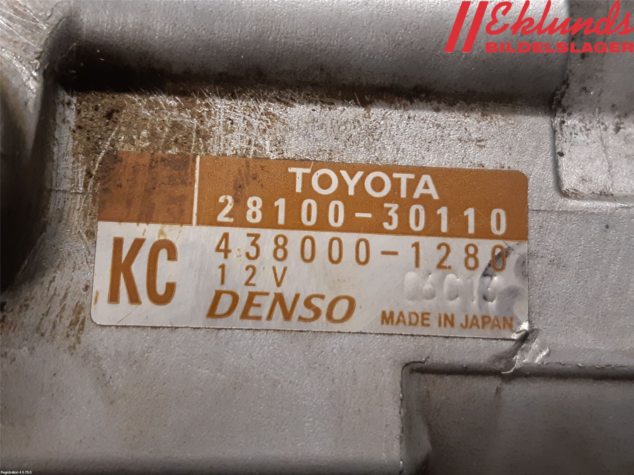 Toyota HILUX 16- Startmotor Diesel