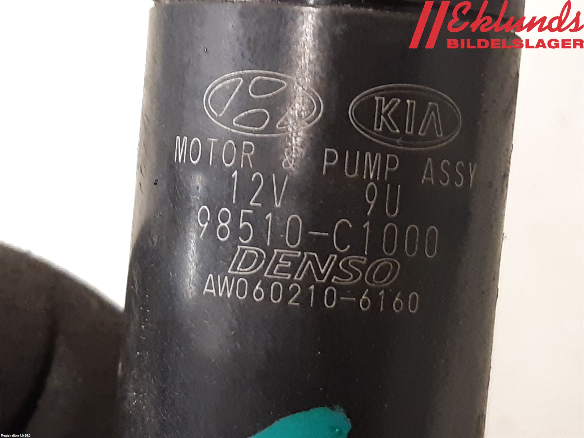 Kia STINGER 18- Spolarpump Vindruta