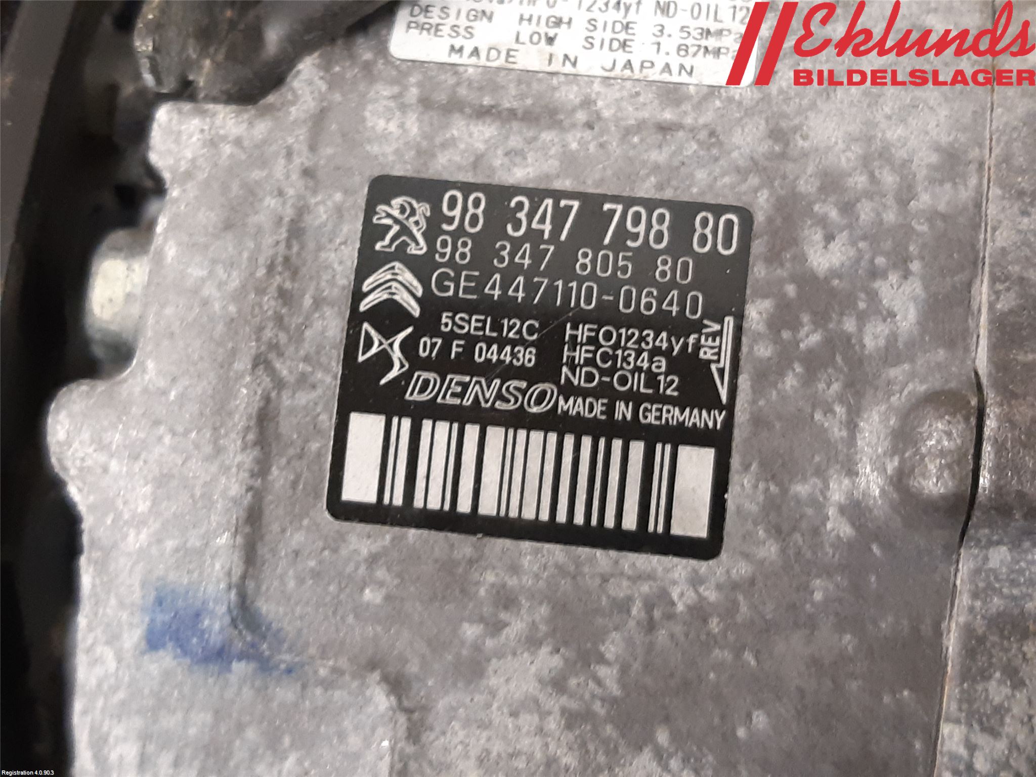 Peugeot 2008/E-2008 20- Ac Kompressor