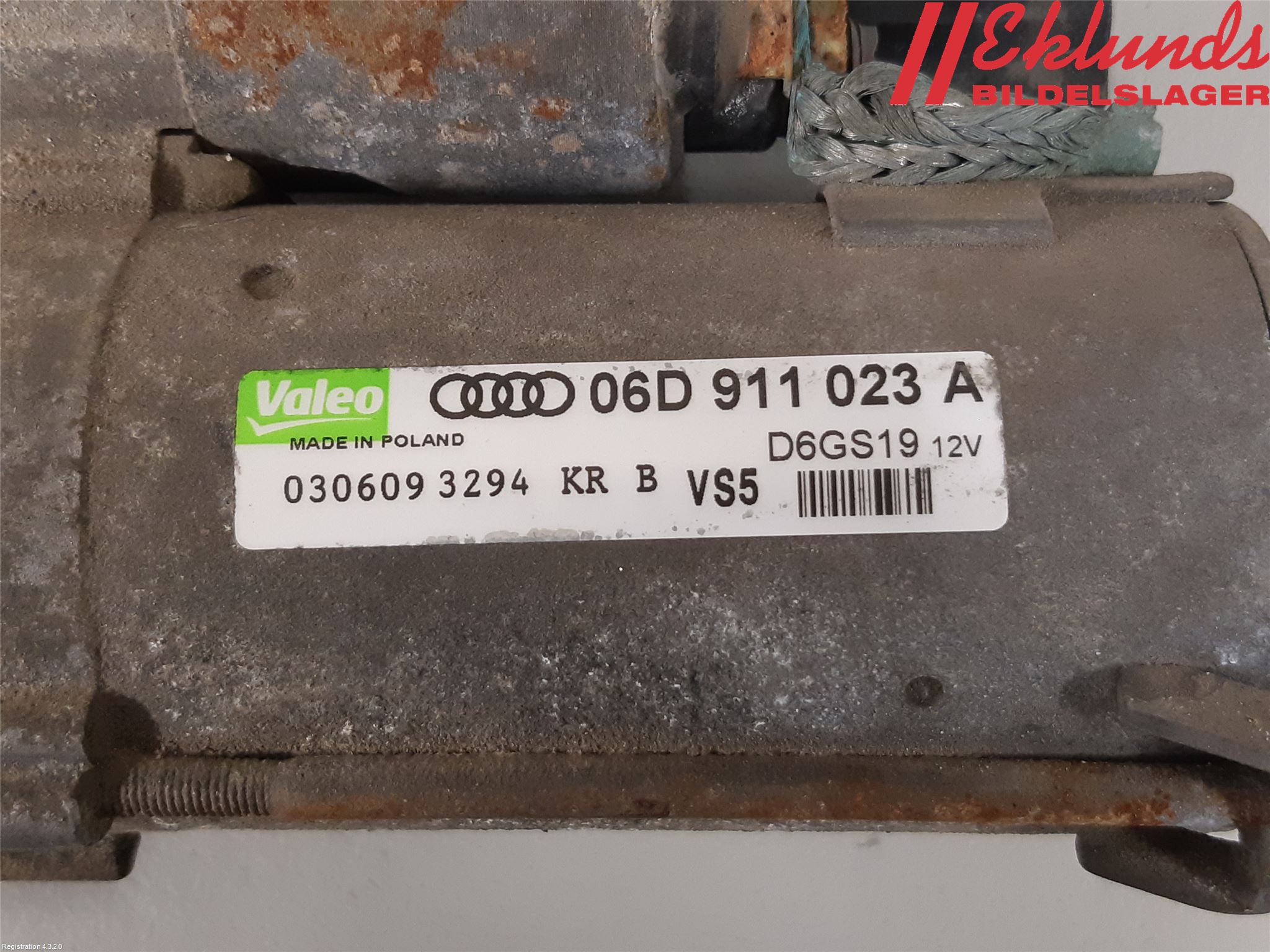 Audi A6/S6     05-11 Startmotor