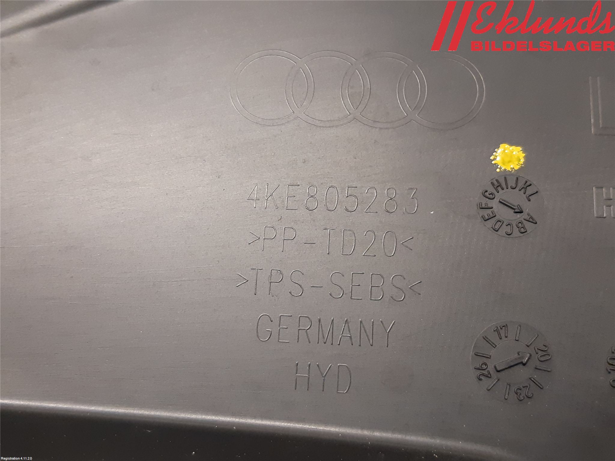 Audi E-TRON, S GE 19- Täckplast Front