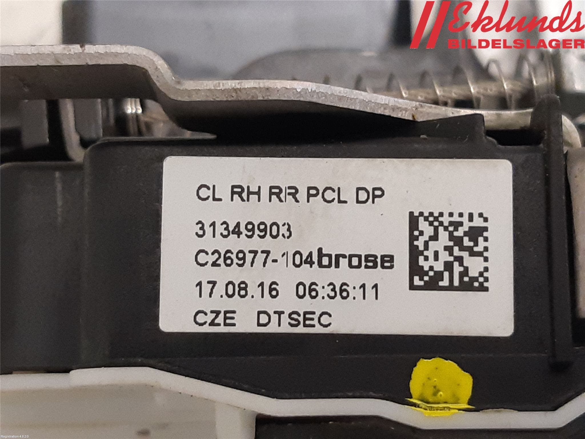 Volvo XC90/RECHARGE 16- Låskista-Dörrlås