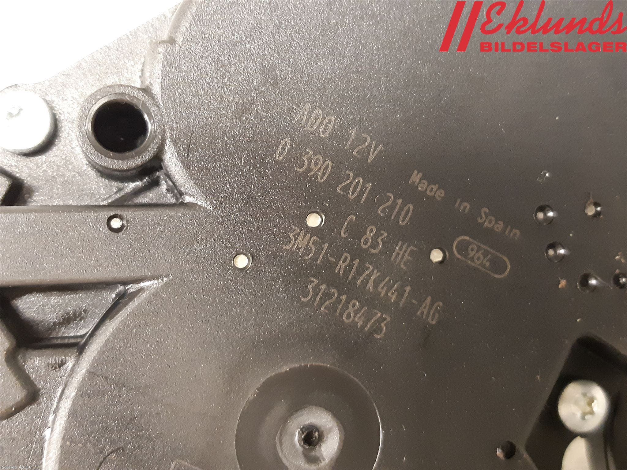 Ford MONDEO 07-15 Torkarmotor Baklucka