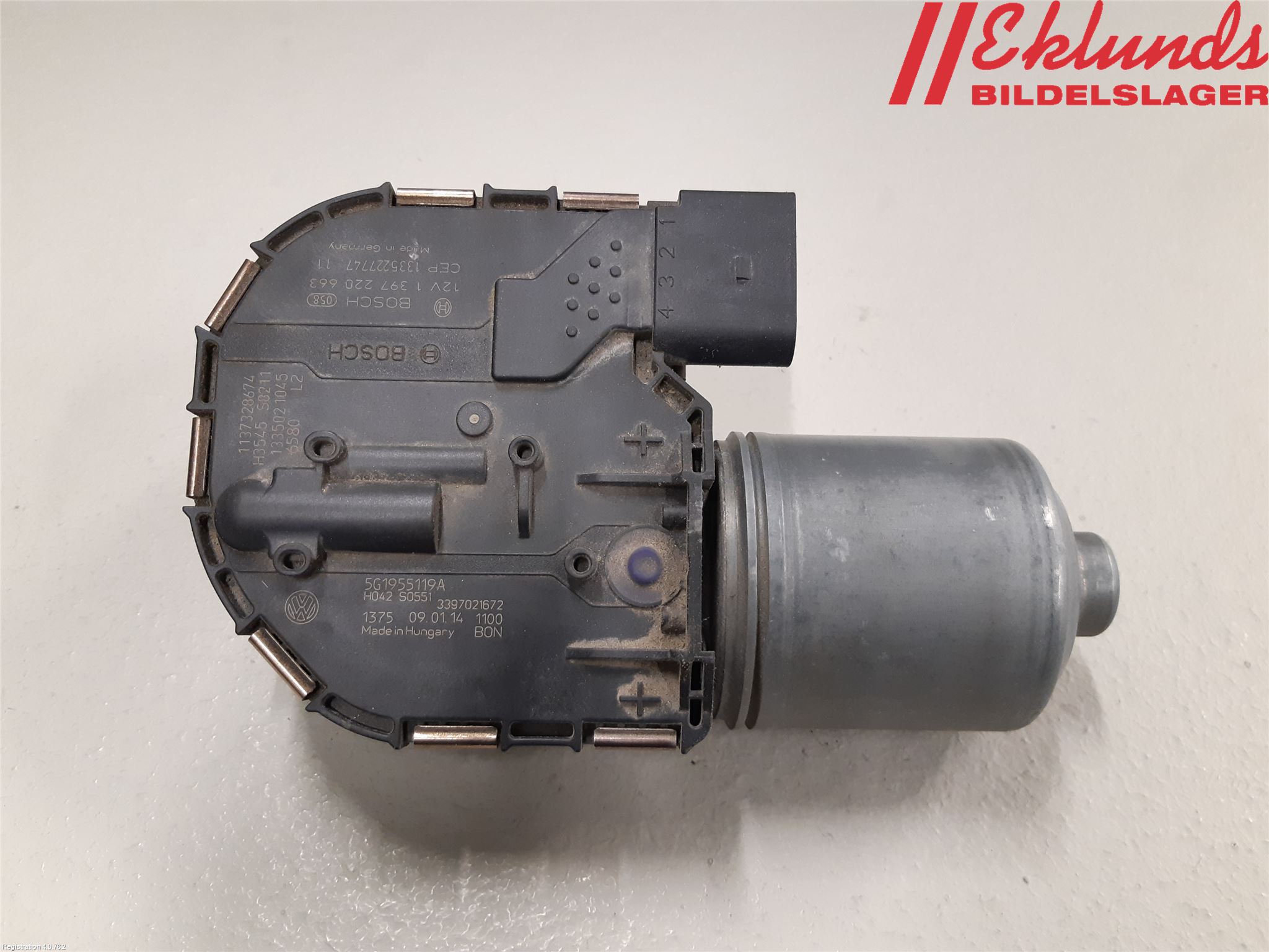 Volkswagen VW GOLF / E-GOLF VII 13-20 Torkarmotor Vindruta