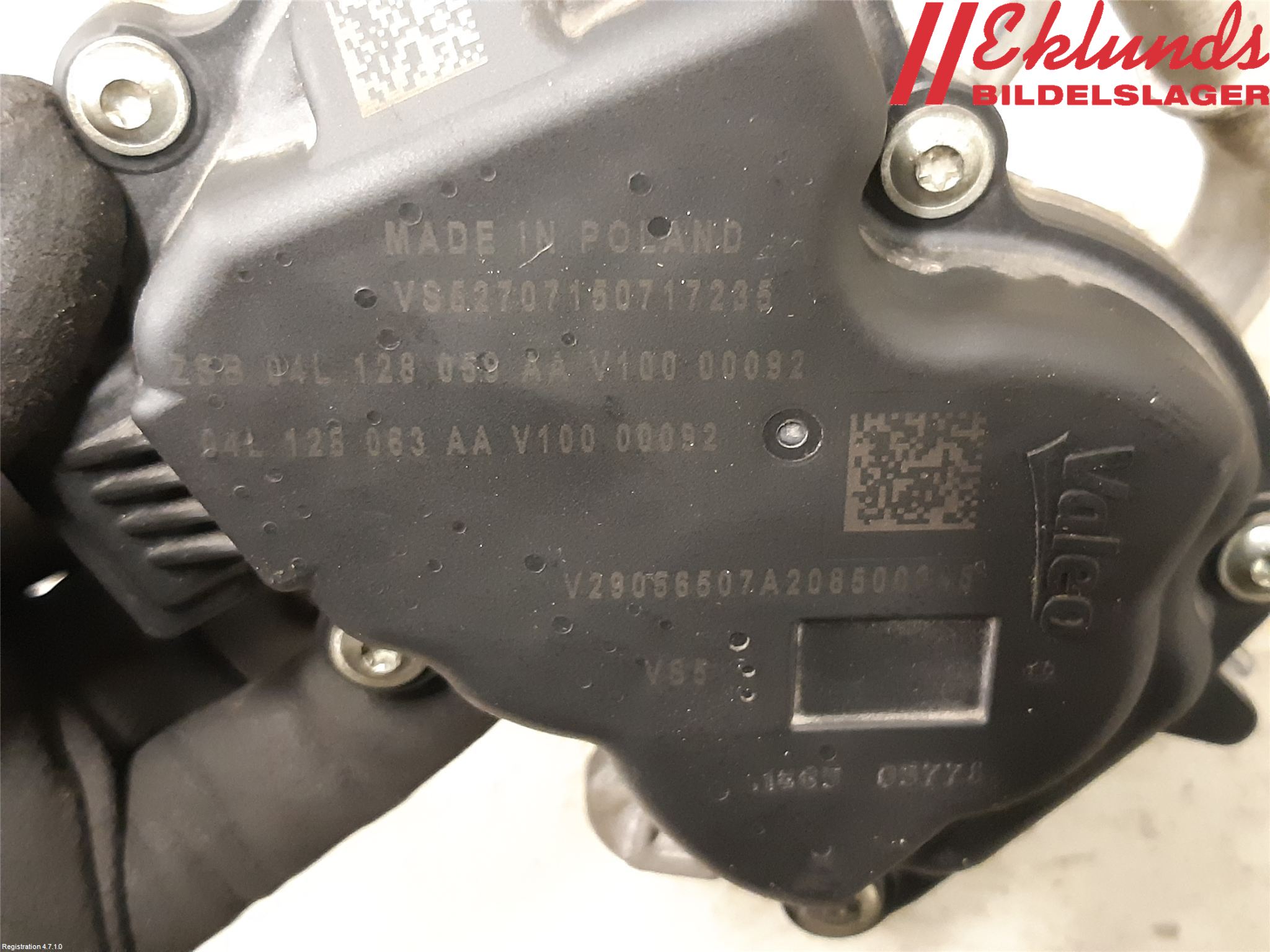 Volkswagen VW PASSAT 15-19 Injspjällhus