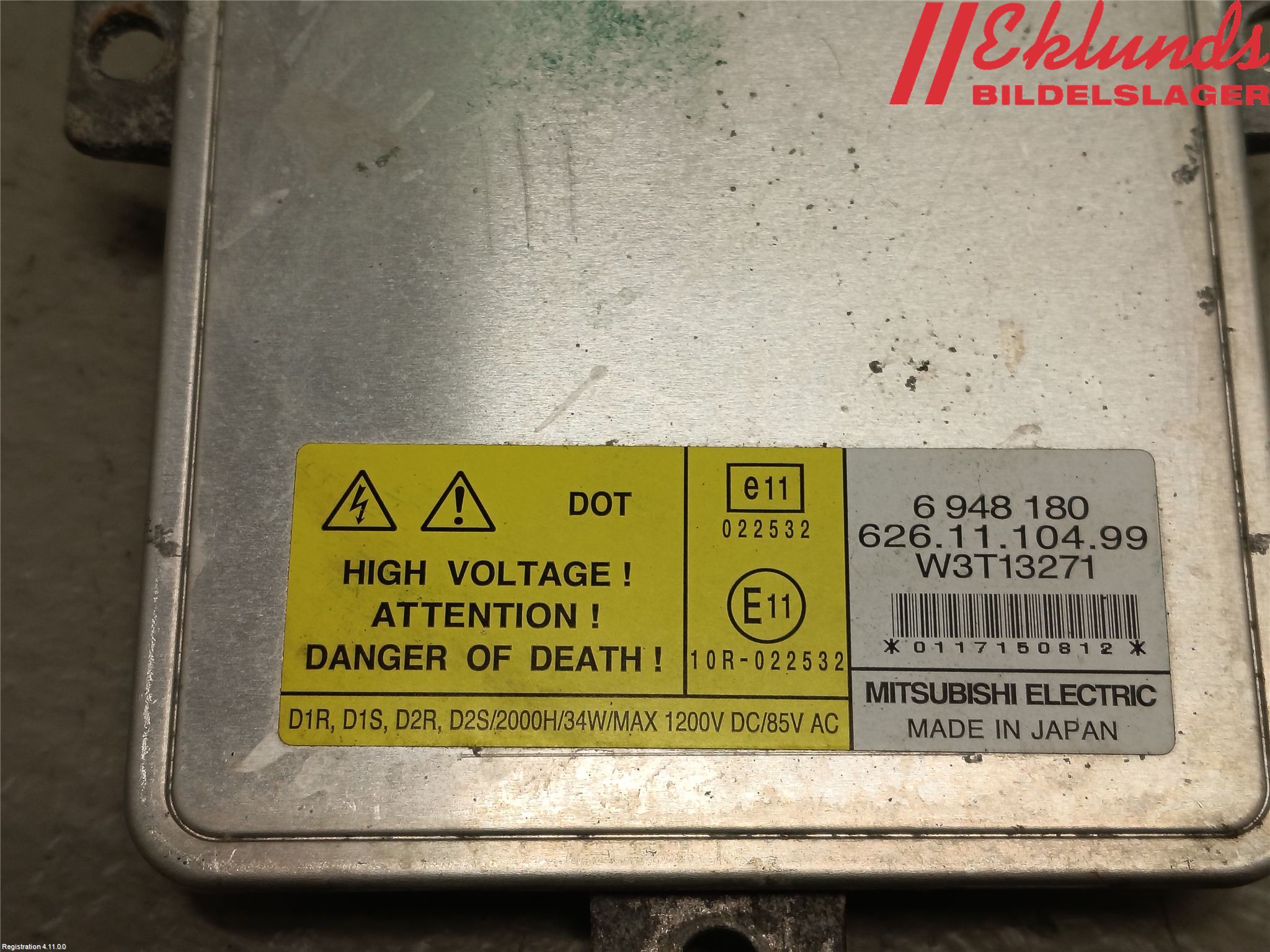 Volvo V70 08-13 Styrenhet Strålkastare