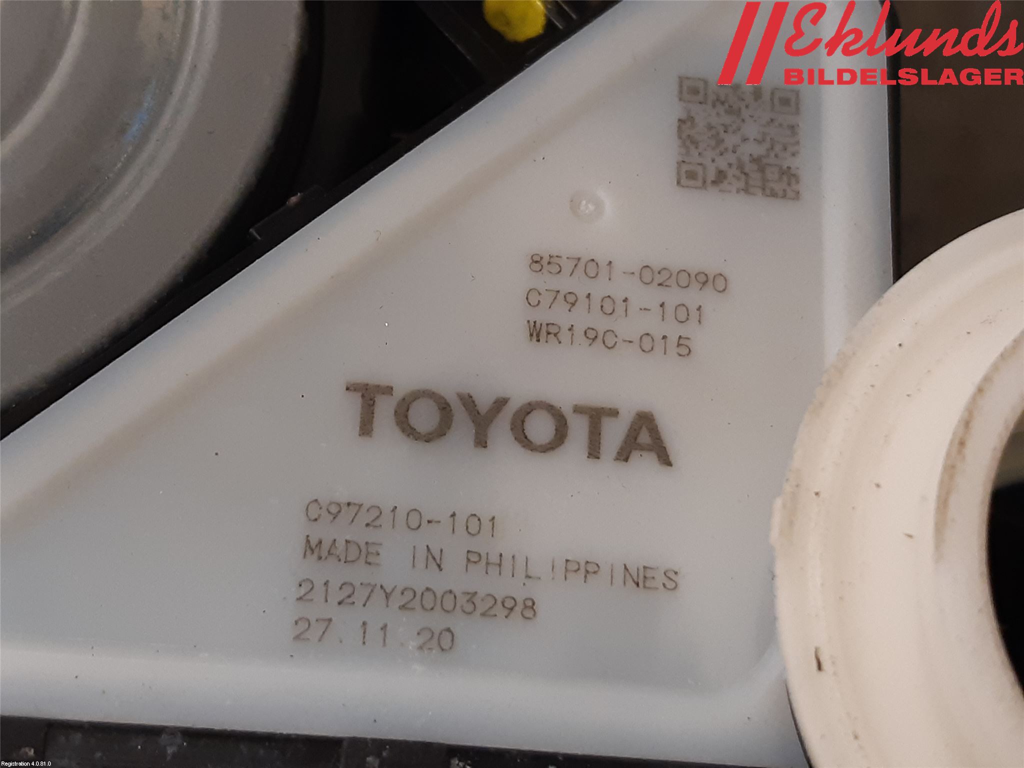 Toyota COROLLA 19- Fönsterhiss El Kompl