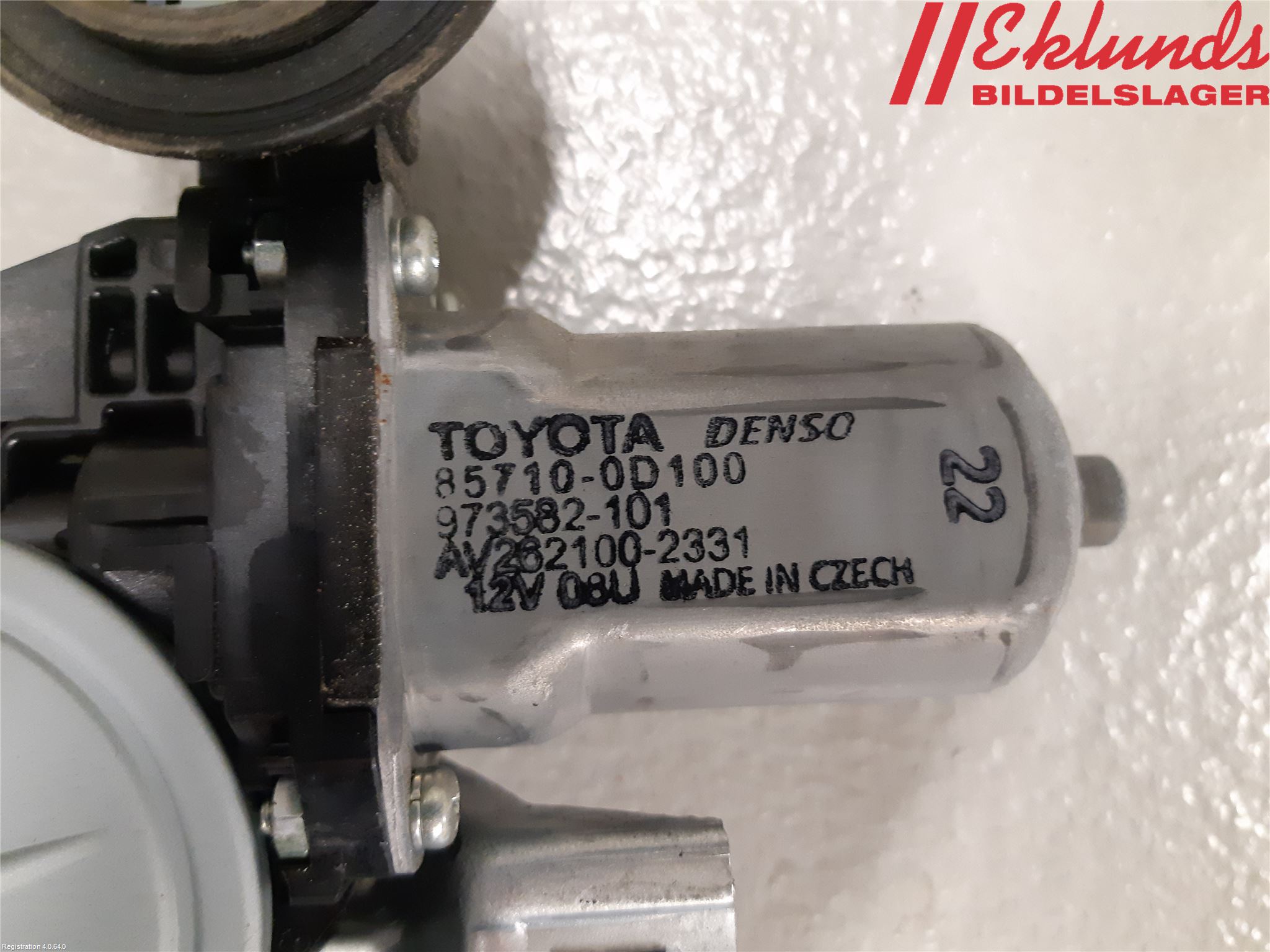 Toyota YARIS XP130 15-20 Fönsterhiss El Kompl