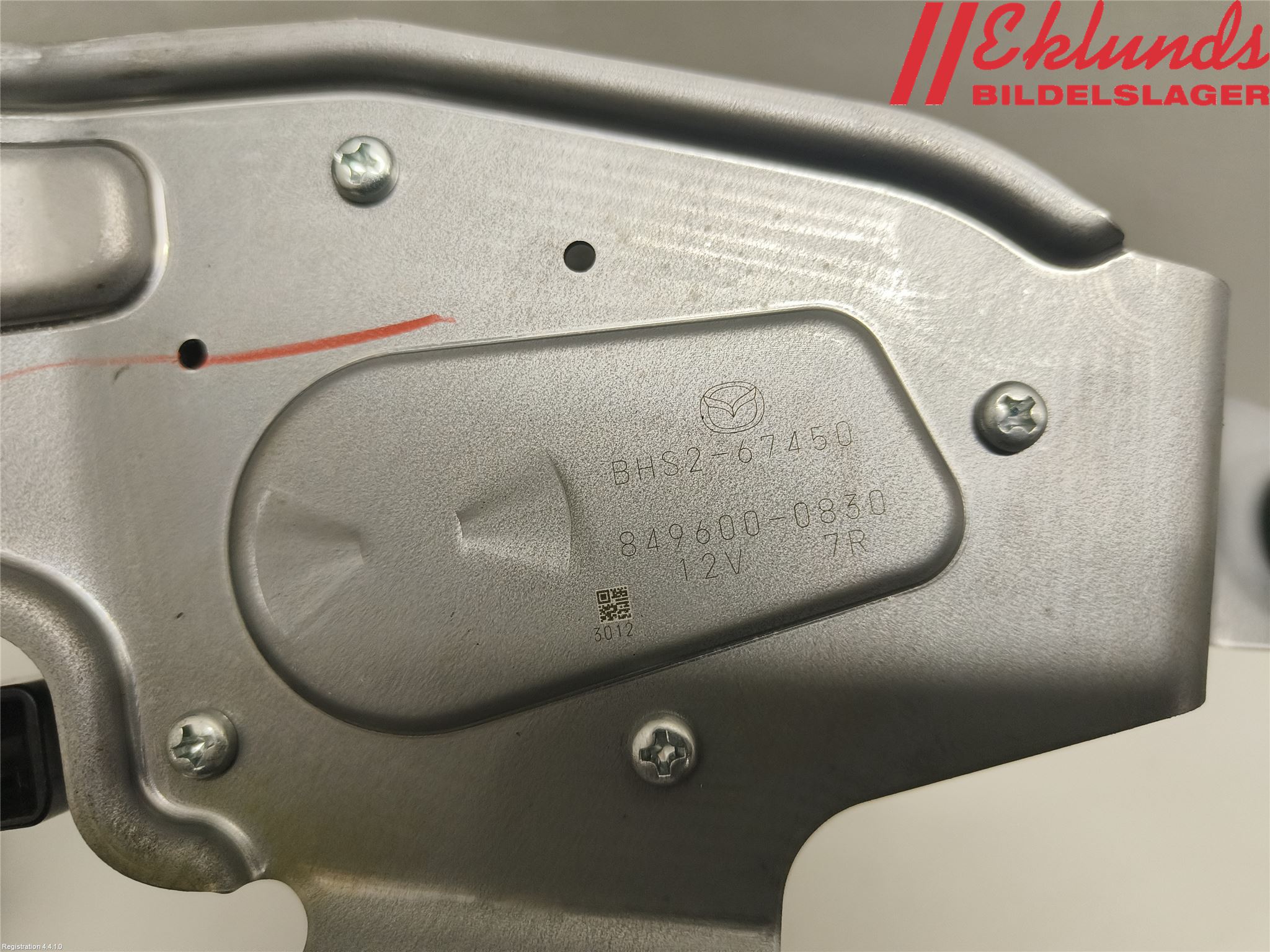 Mazda 3 III 14-19 Torkarmotor Baklucka