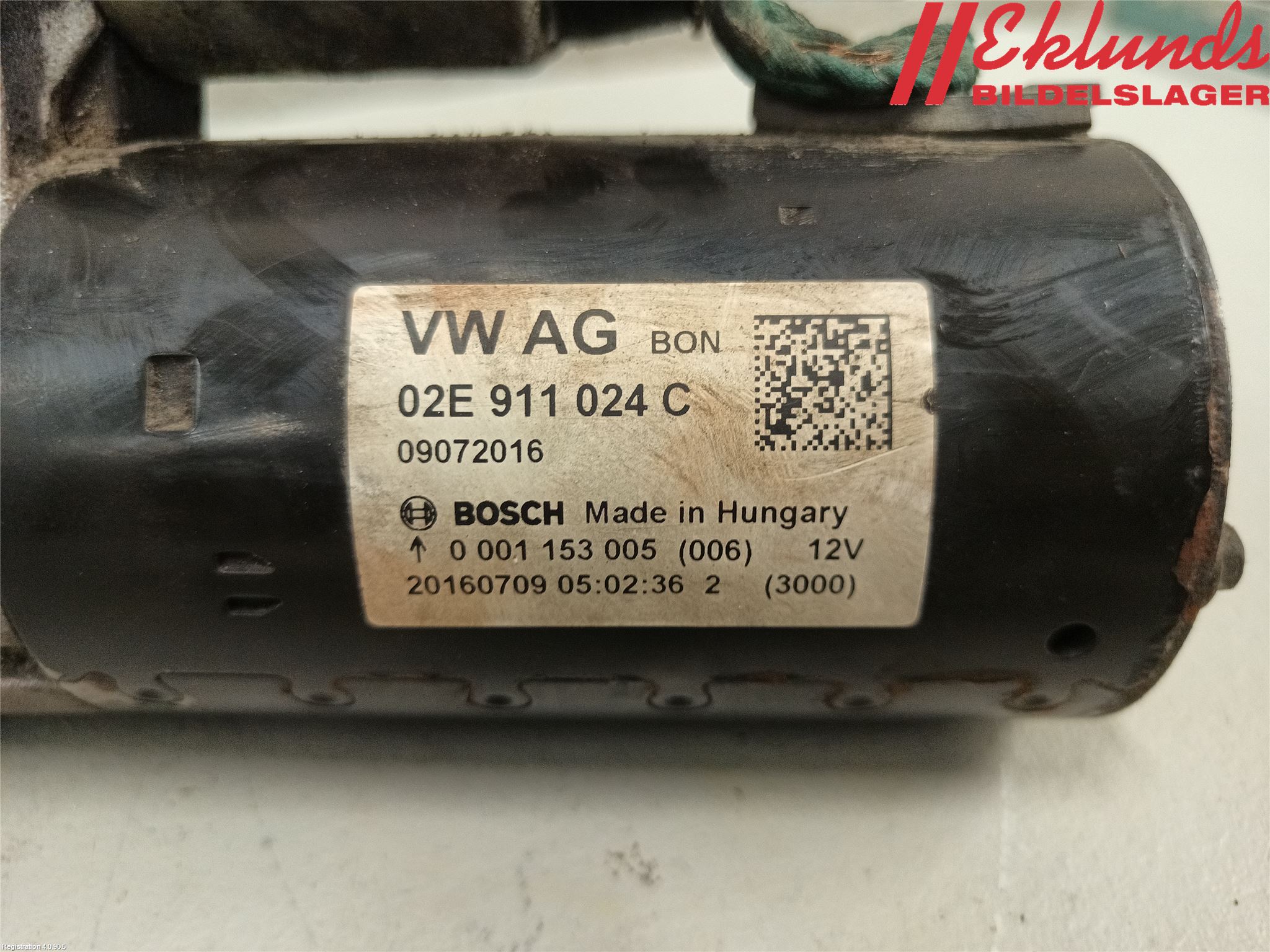 Volkswagen VW TRANSP/CARAVELLE (T6) 16-22 Startmotor Diesel