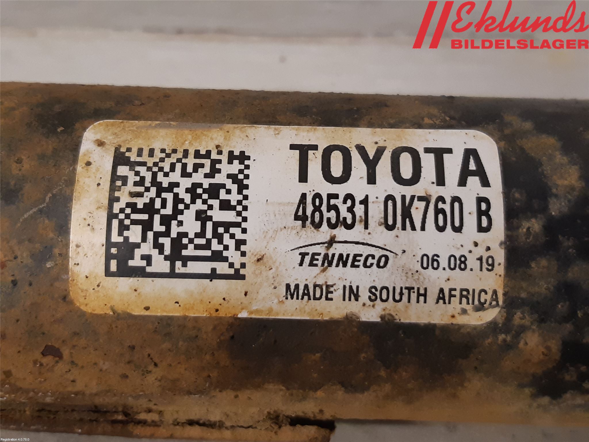 Toyota HILUX 16- Stötdämpare Bak