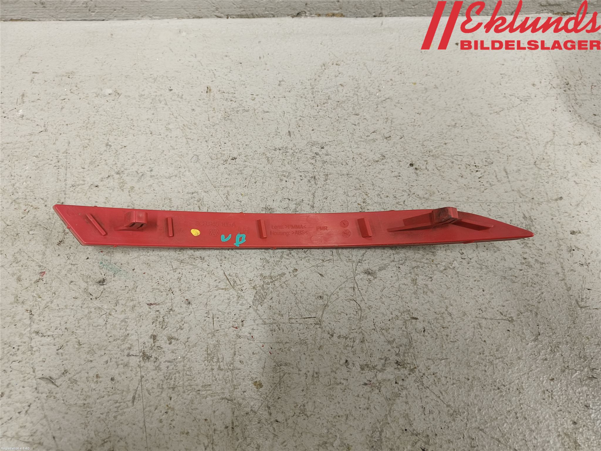 Volkswagen VW PASSAT CC 08-16 Dimljus/Reflex Bak