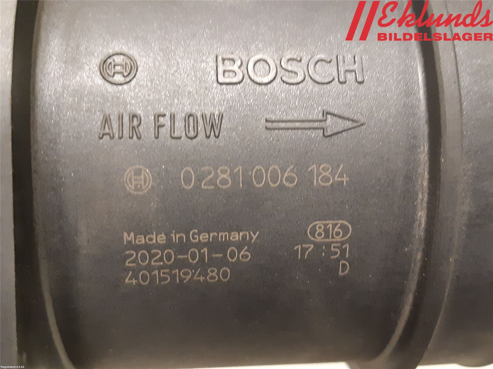 Volvo C70 06-10 Injluftmassamätare