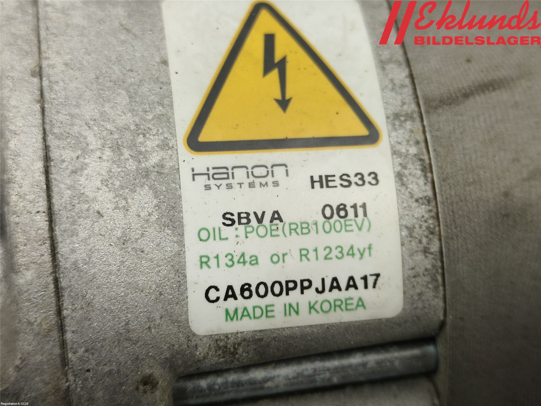 Hyundai KONA/ELECTRIC OS 18-23 Ac Kompressor