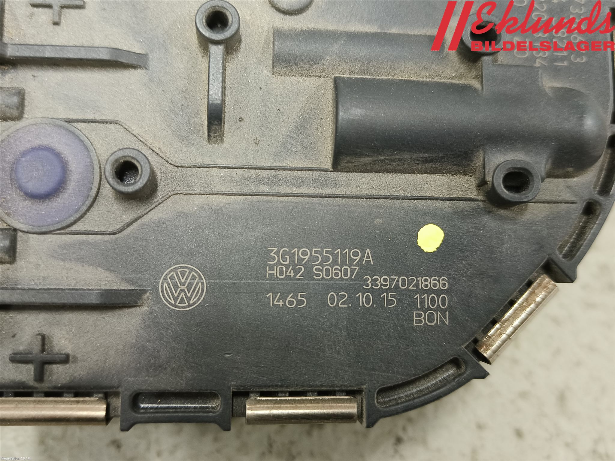 Volkswagen VW PASSAT 15-19 Torkarmotor Vindruta