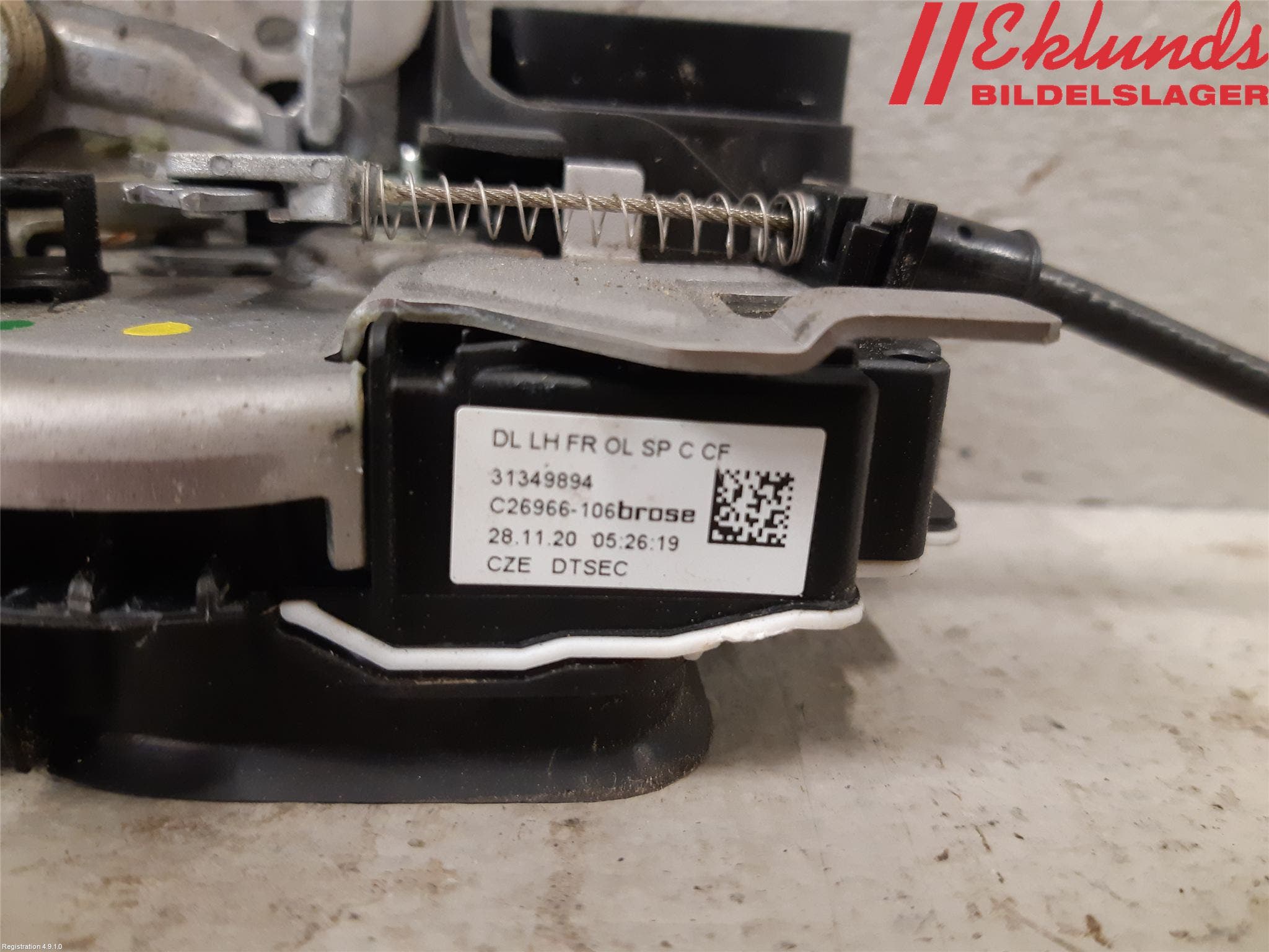 Volvo V60 19- Låskista-Dörrlås