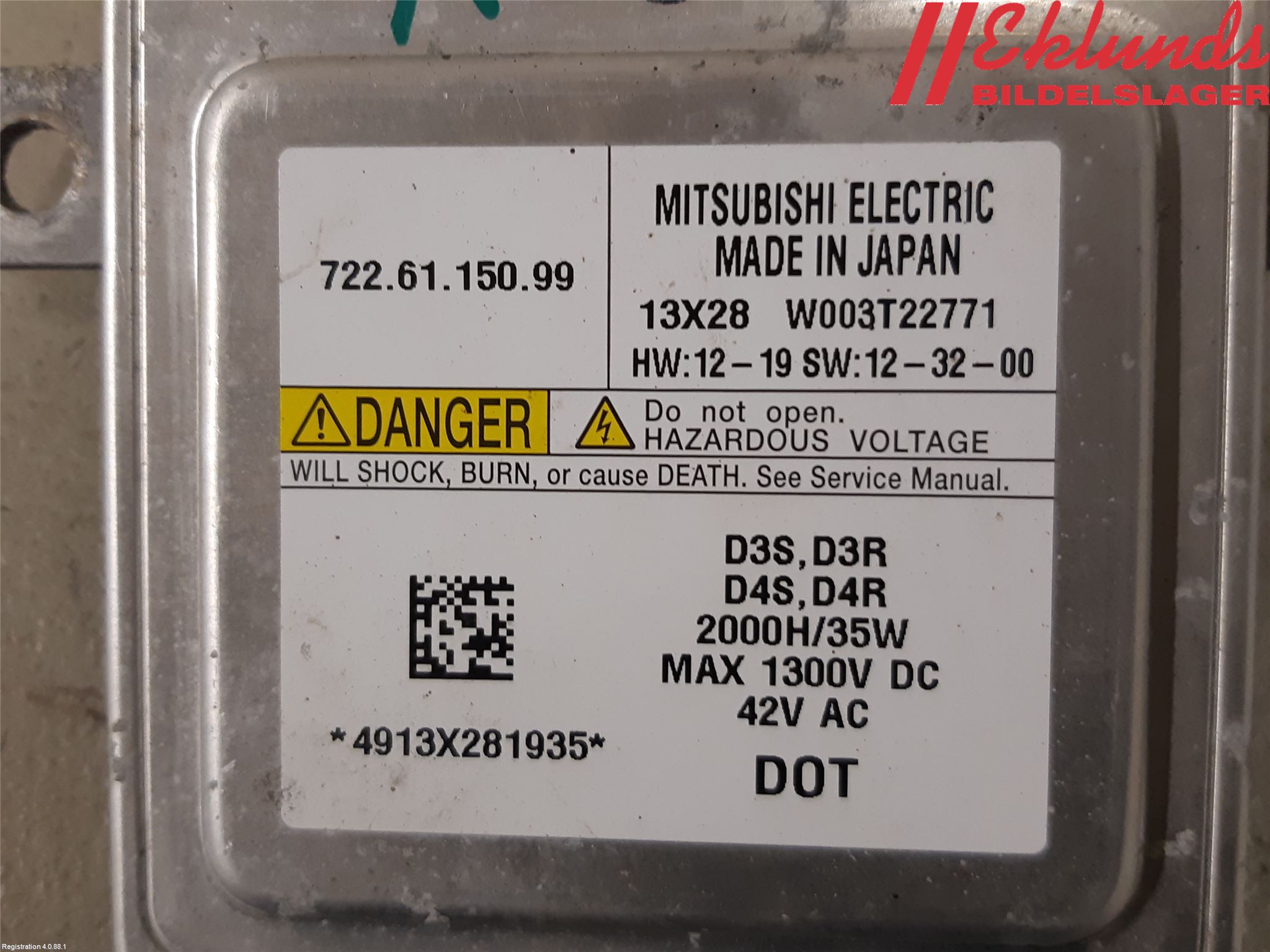 Volvo V40 12-19 Styrenhet Strålkastare