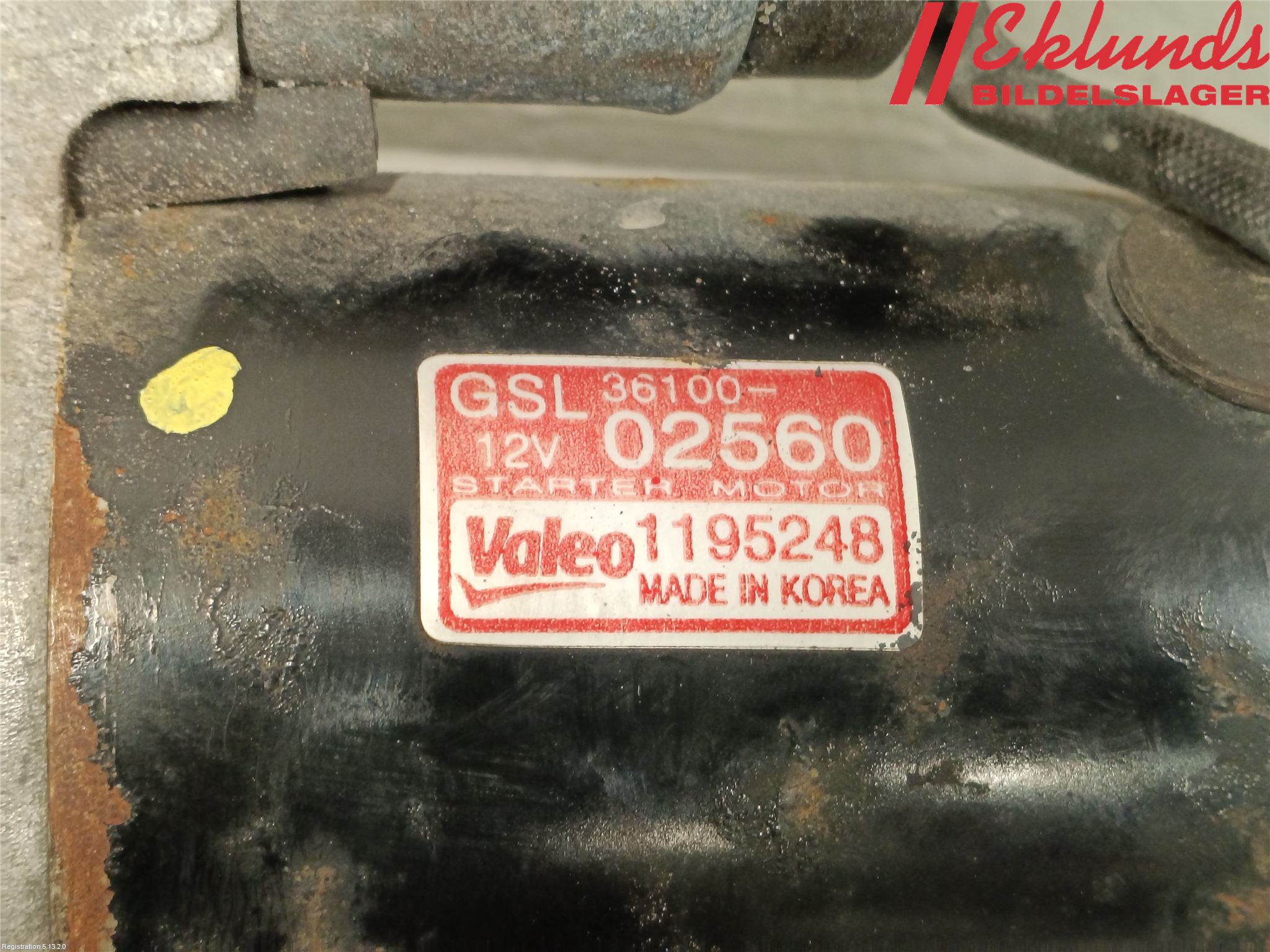 Hyundai i10 PA 08-13 Startmotor