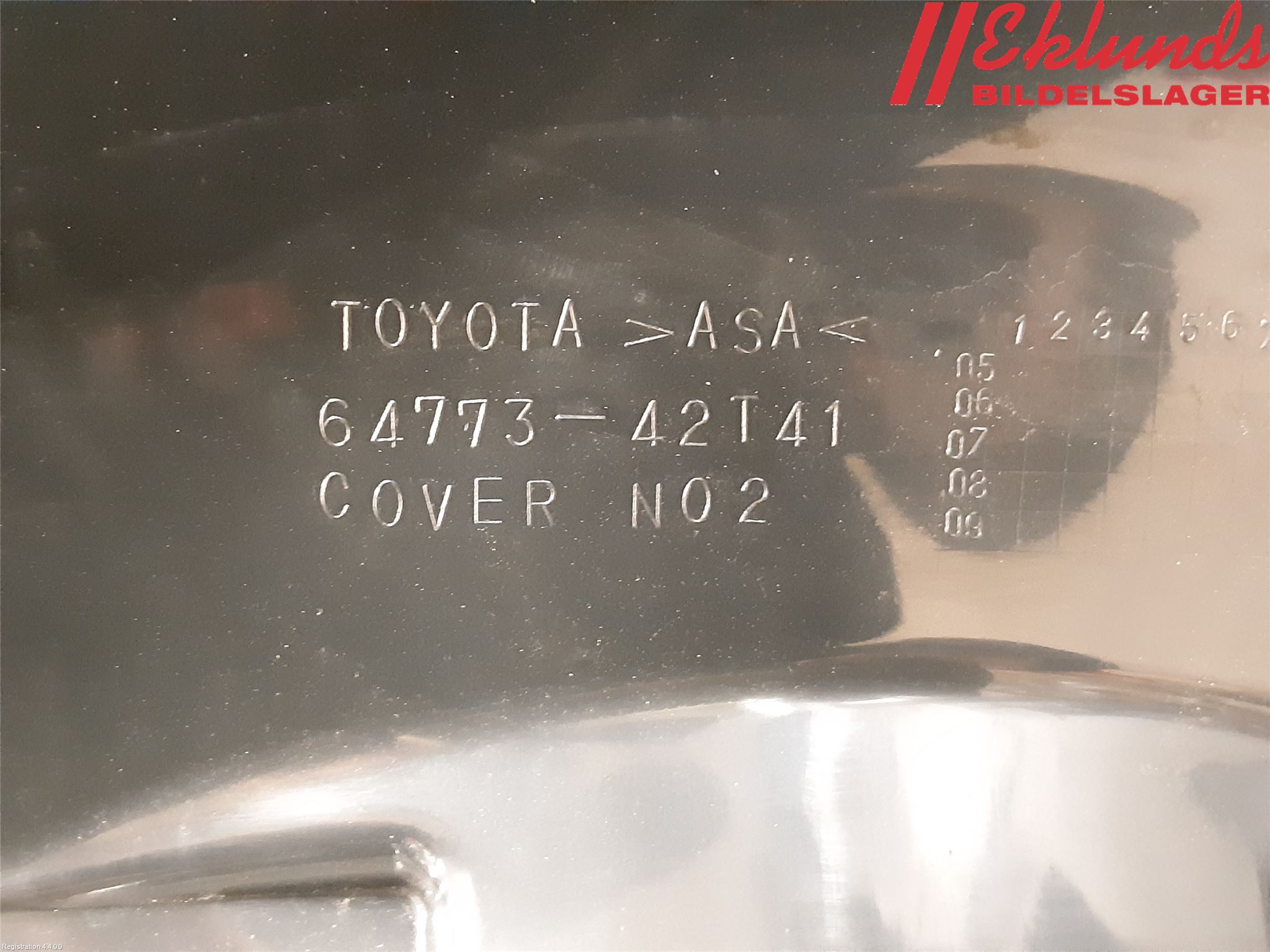 Toyota RAV 4 06-12 Reservhjulsskydd